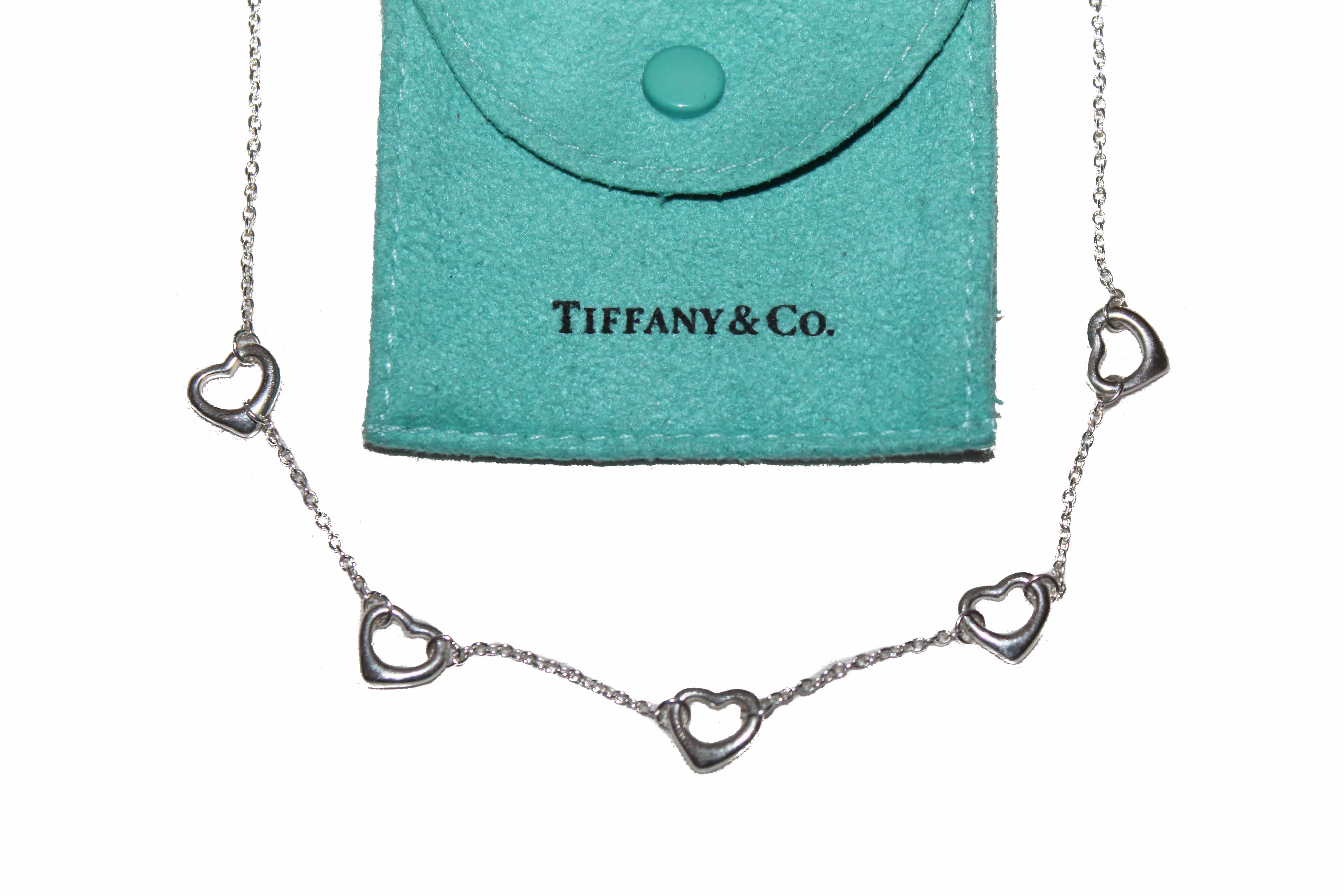 Tiffany & Co. Sterling Heart Necklace