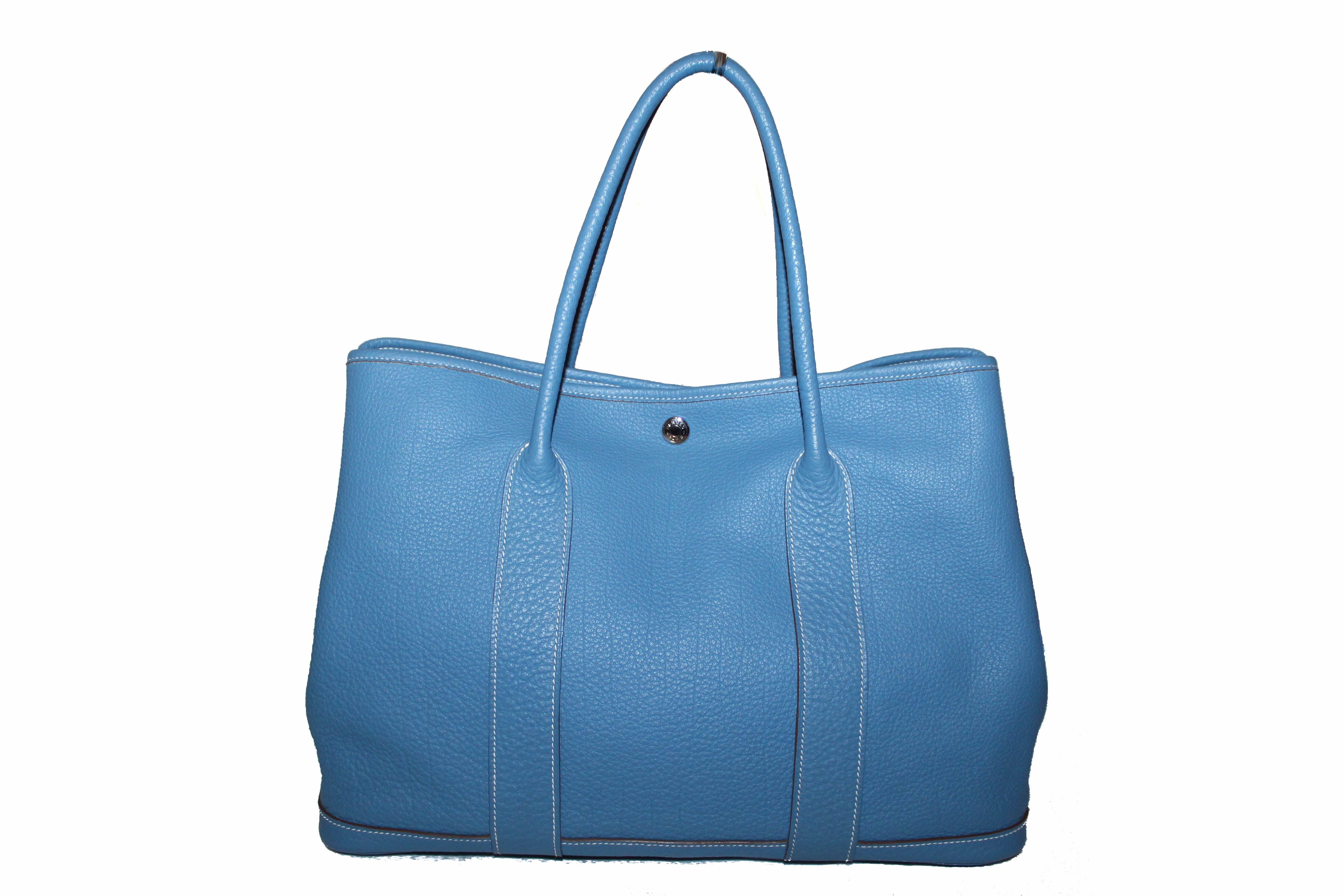 Hermes, Bags, Authentic Hermes Garden Party 36 Blue