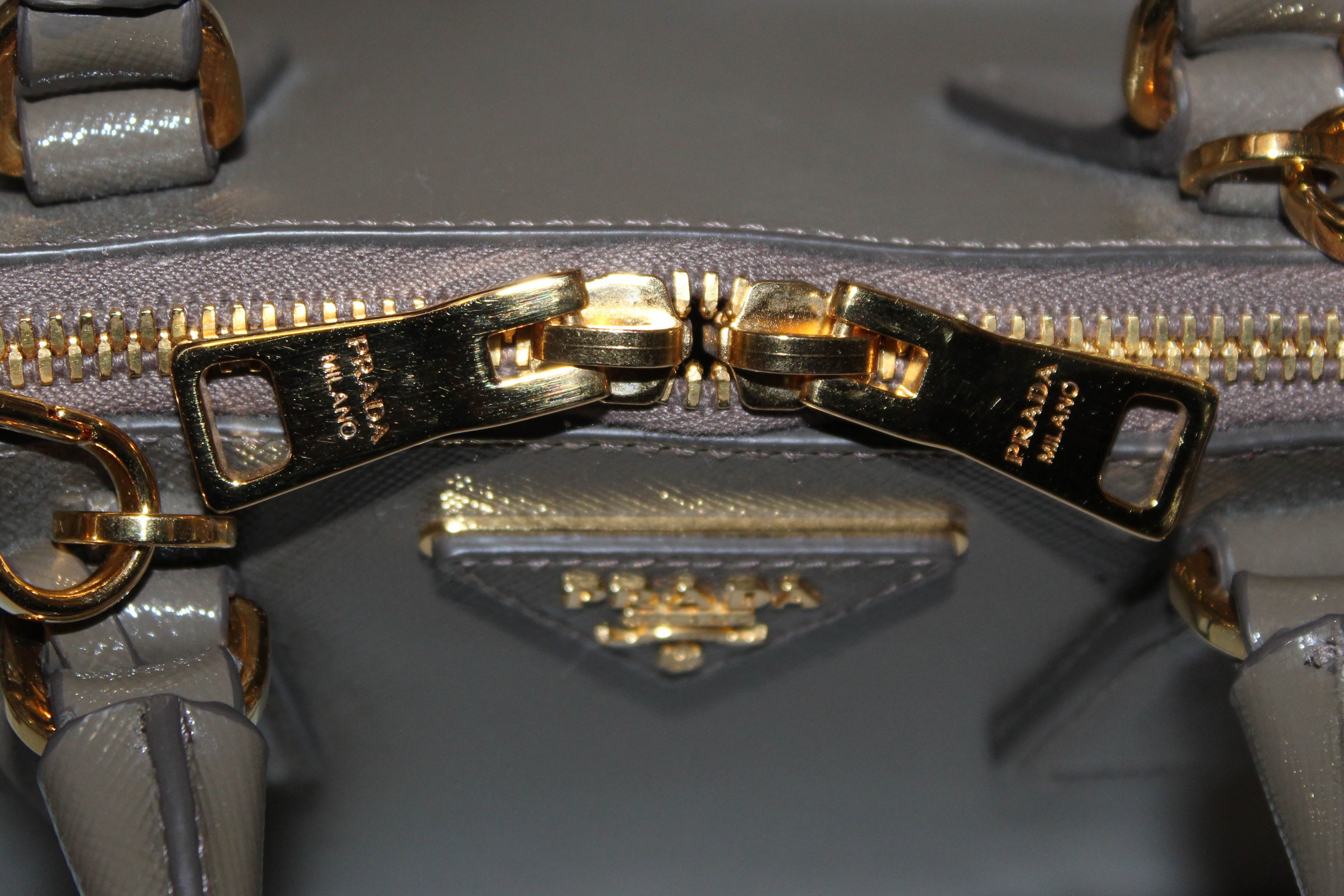 Prada Saffiano Leather Argilla Satchel Handbag – Queen Bee of