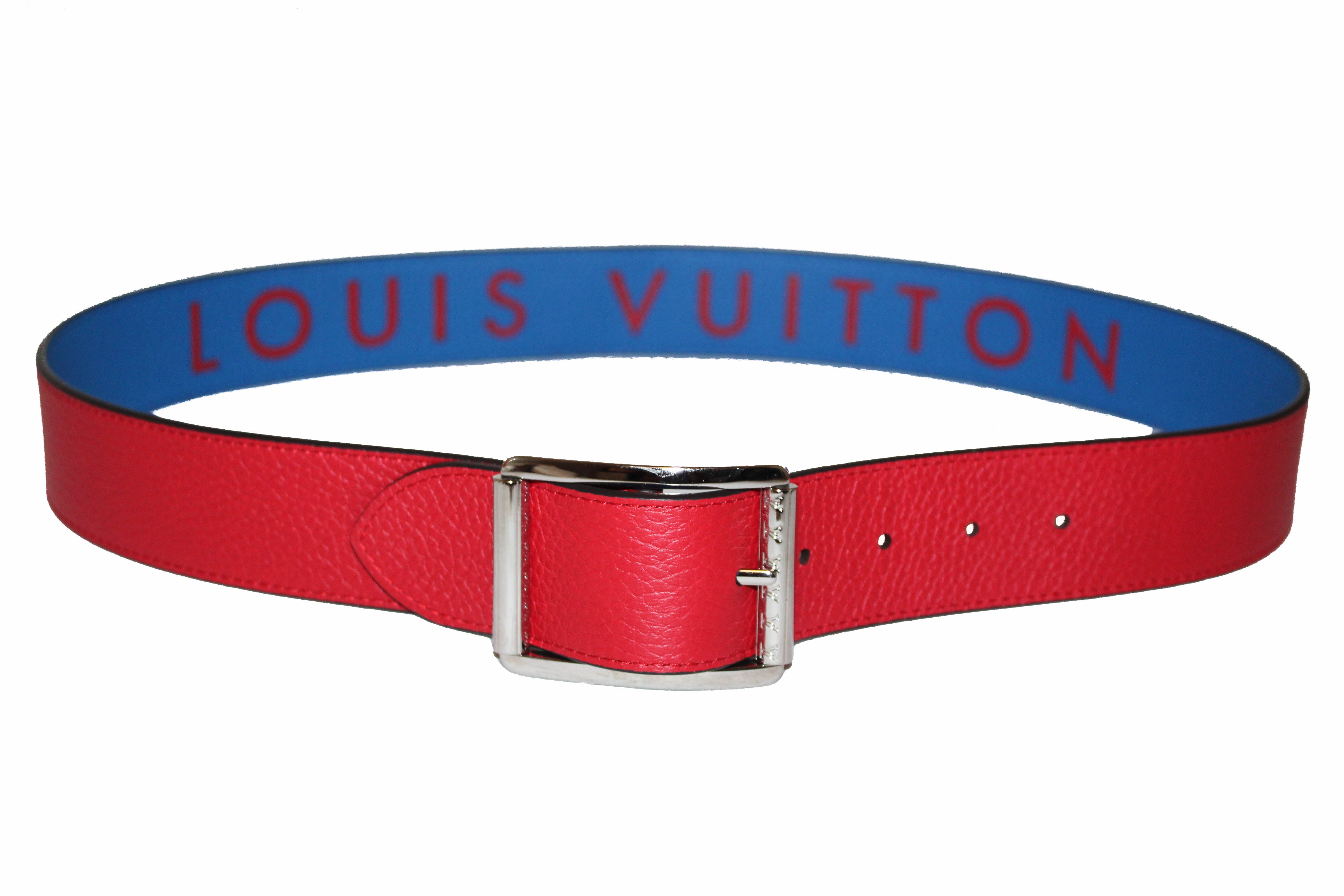 Louis Vuitton LV Shape 40MM Reversible Belt Orange in Taurillon Calfskin  Leather - US