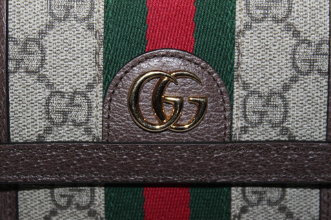 Authentic New Gucci Ophidia GG French Flap Wallet