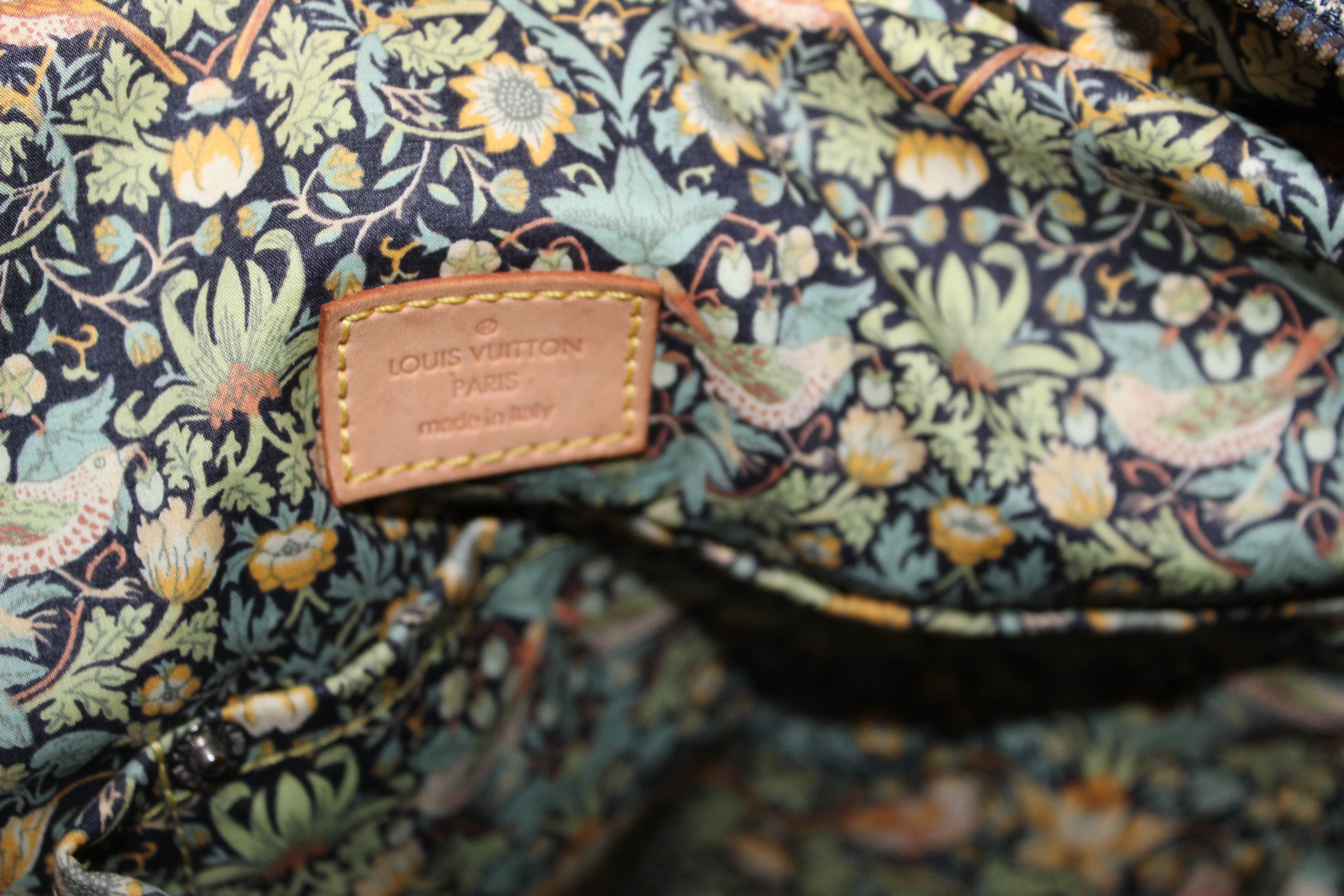 Louis Vuitton Patchwork Bowly Handbag Denim Blue 1378523