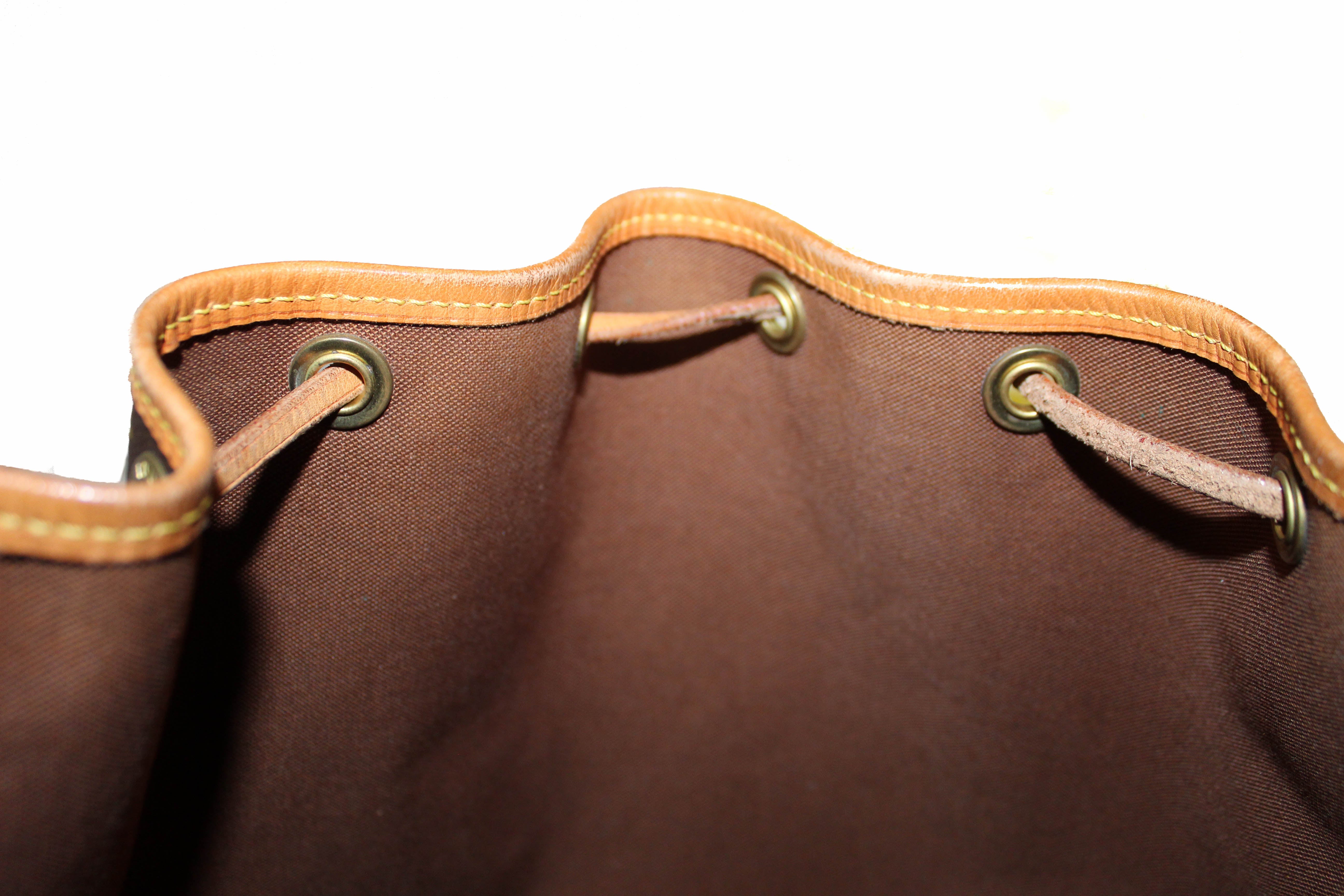 Authentic Louis Vuitton Classic Monogram Petit Noe Drawstring Shoulder Bag