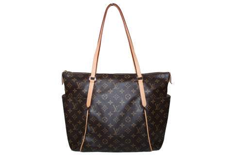 Authentic Louis Vuitton Classic Monogram Totally MM Tote Shoulder Bag