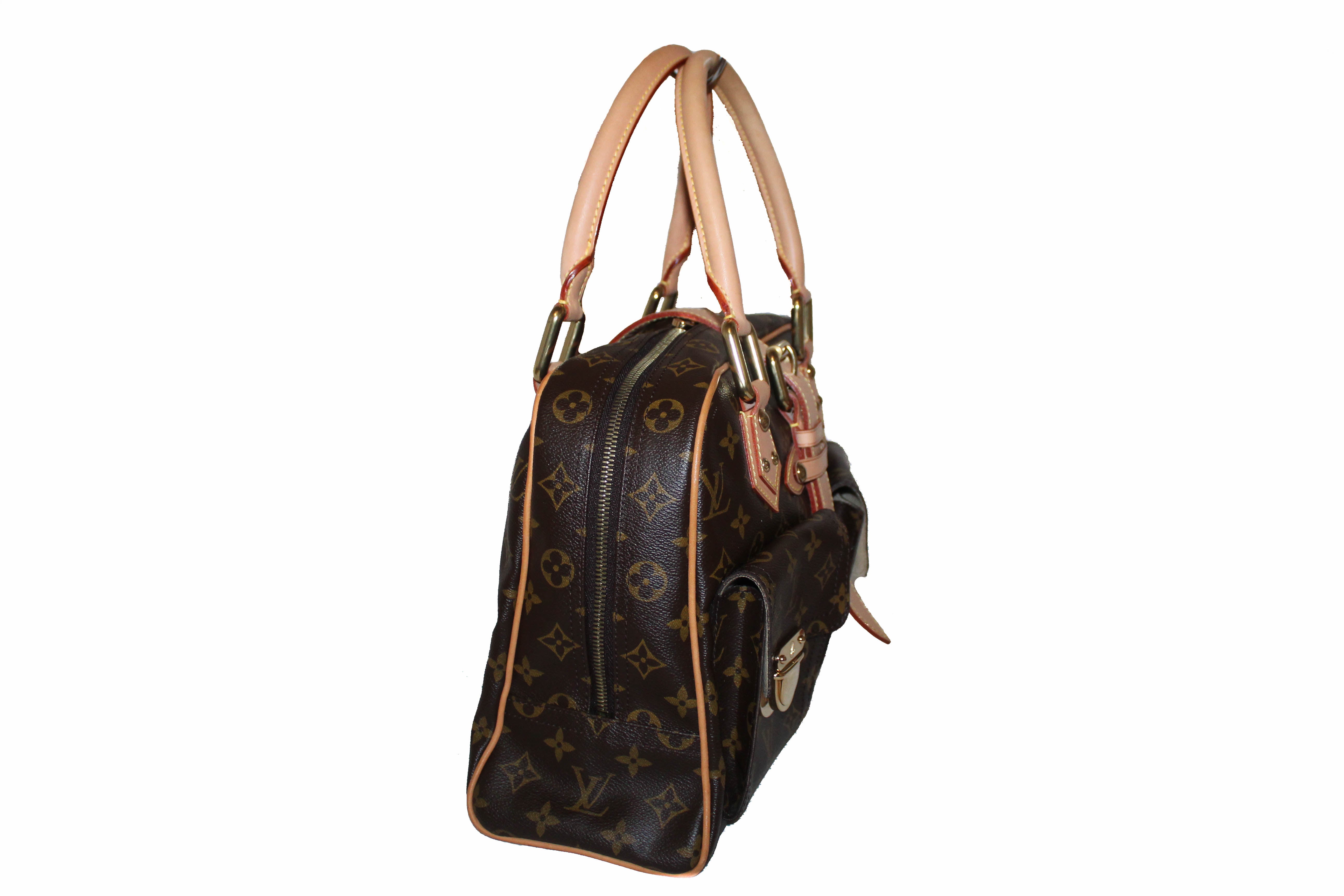 Authentic Louis Vuitton Classic Monogram Manhattan GM Handbag