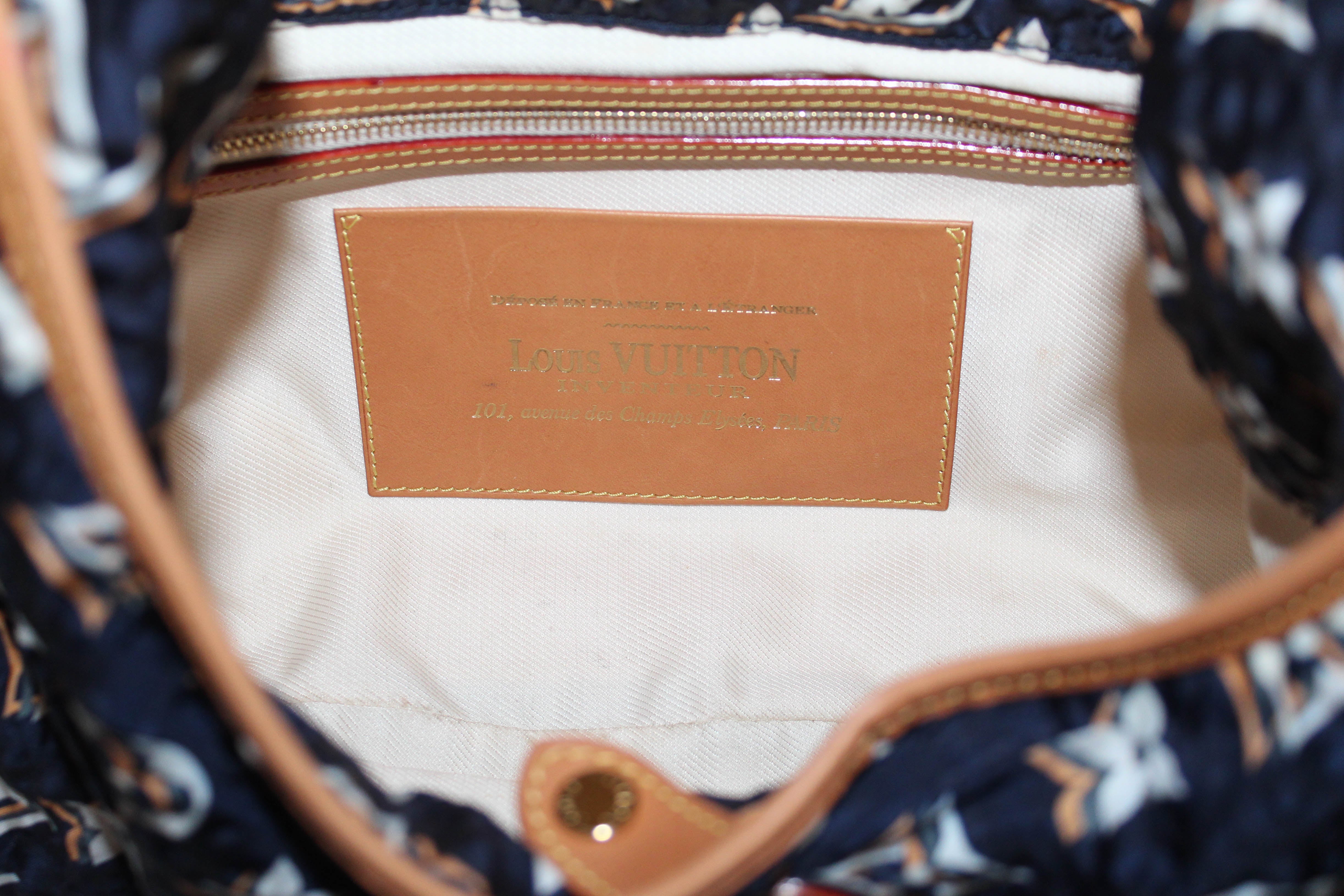 Louis Vuitton Navy Monogram Bulles MM Bag - Limited Edition