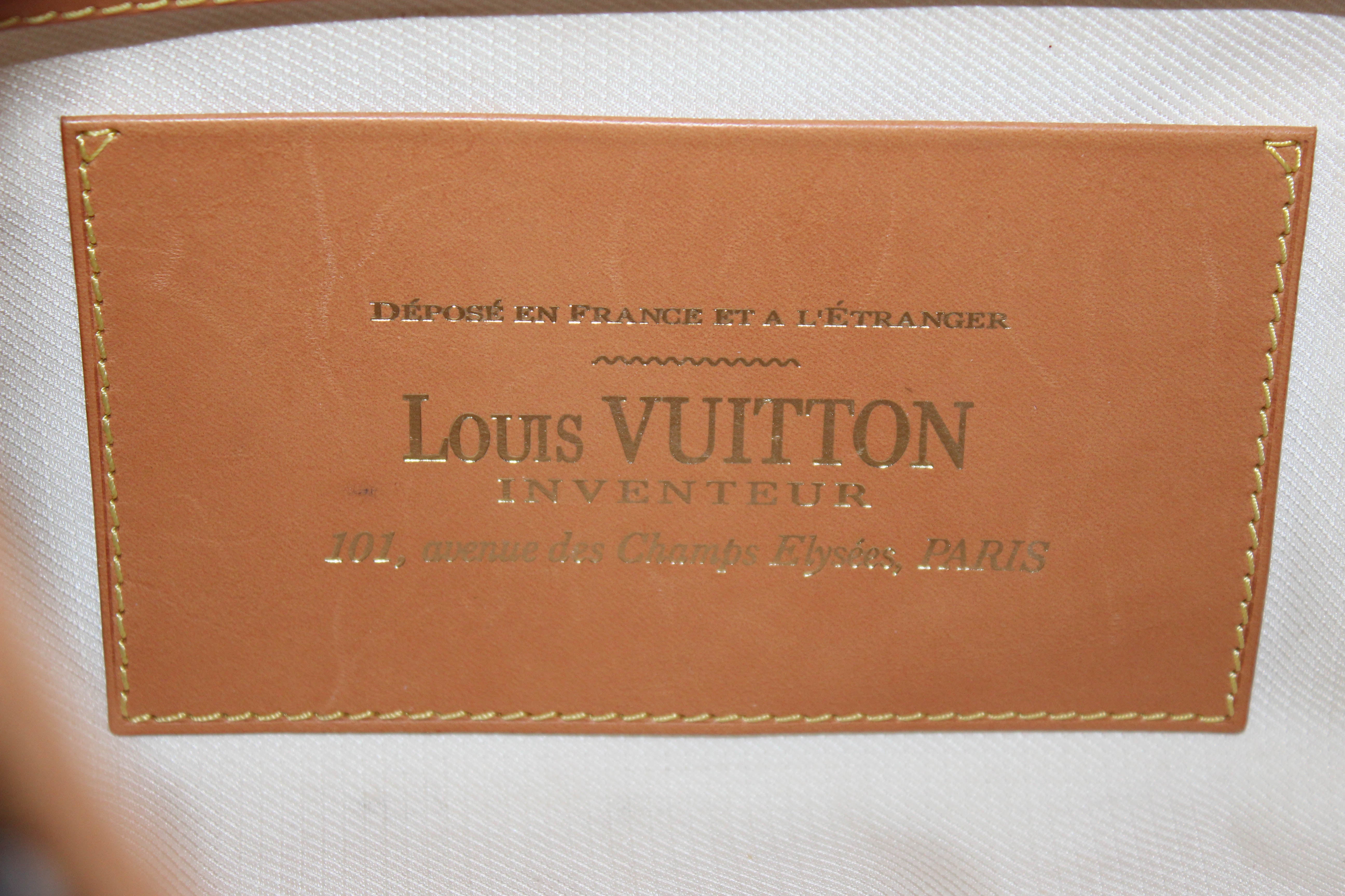 LOUIS VUITTON Nylon Monogram Cruise Bulles MM Natural 101702
