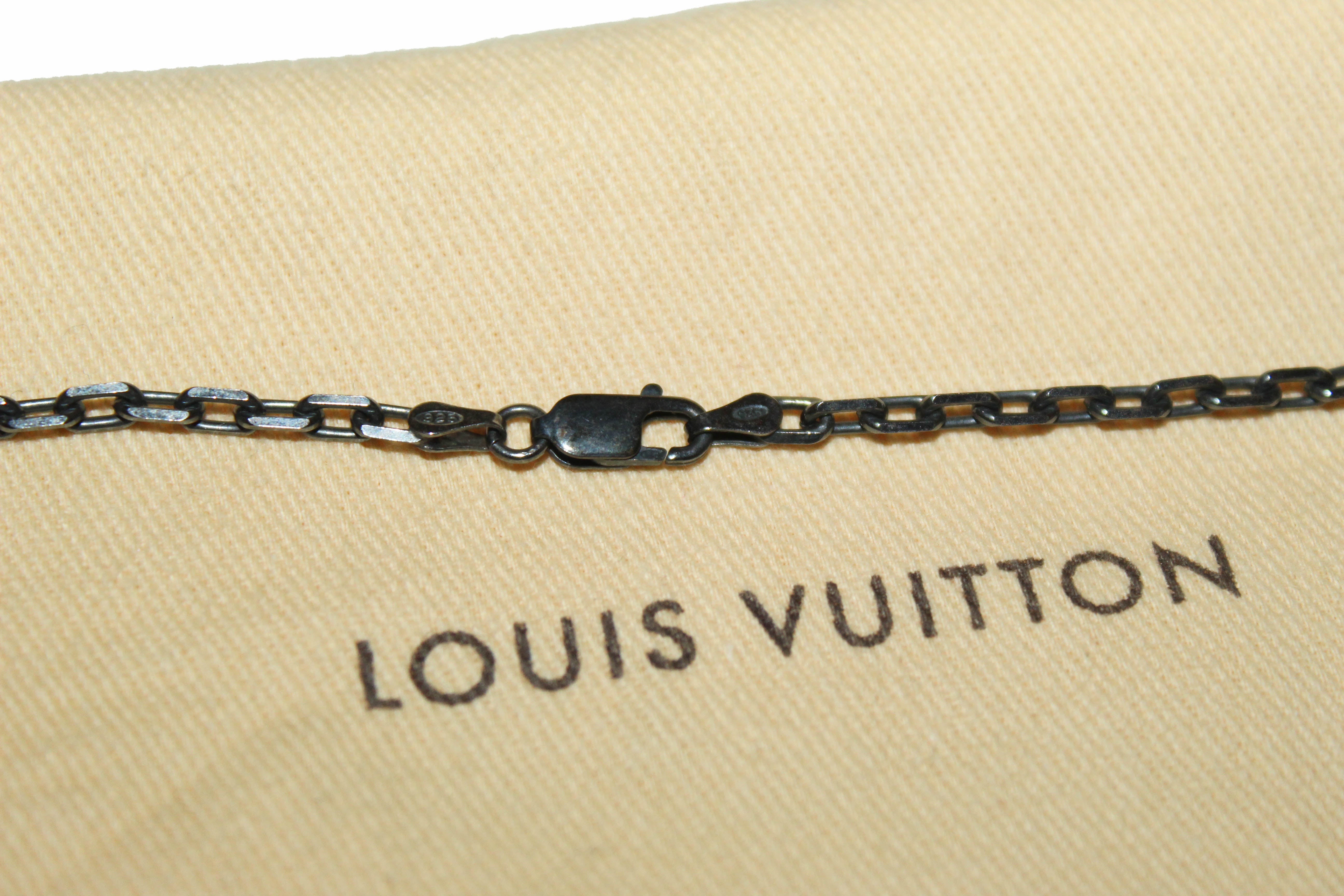 Pre-owned Louis Vuitton Chain Bracelet Engraved Monogram Colors