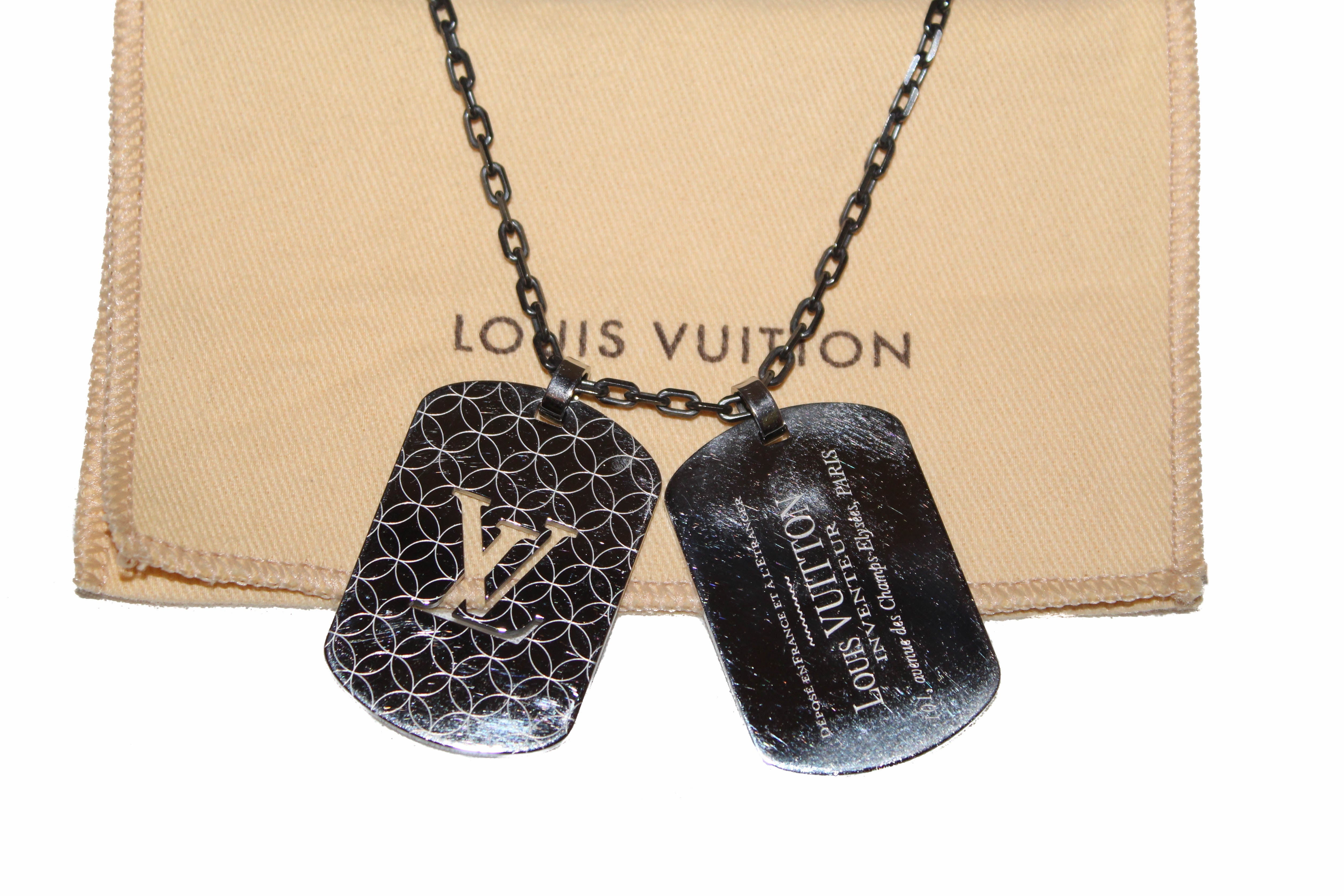 Louis Vuitton Vintage Tag Necklace