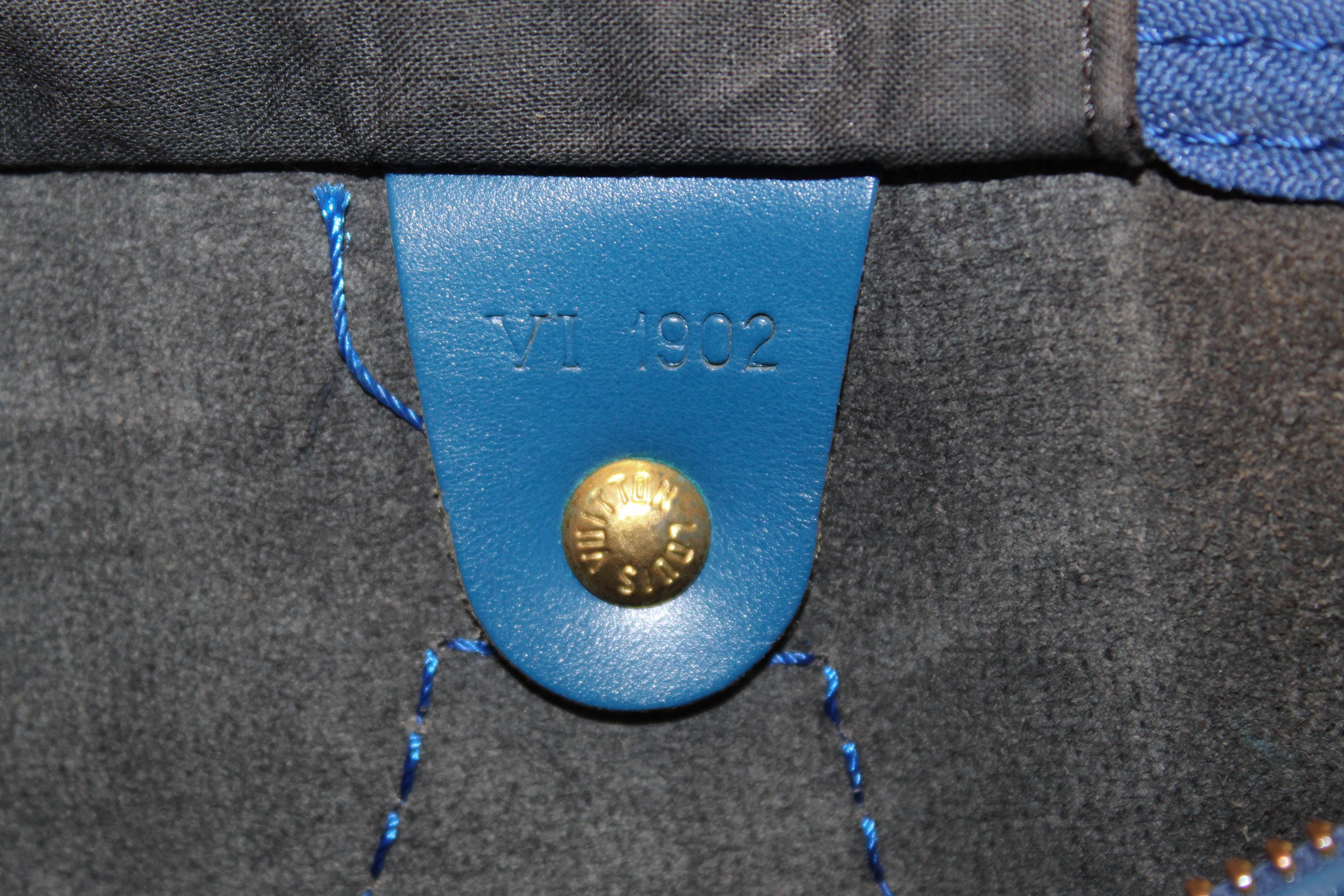 Louis Vuitton Speedy 30 Epi Blue – l'Étoile de Saint Honoré