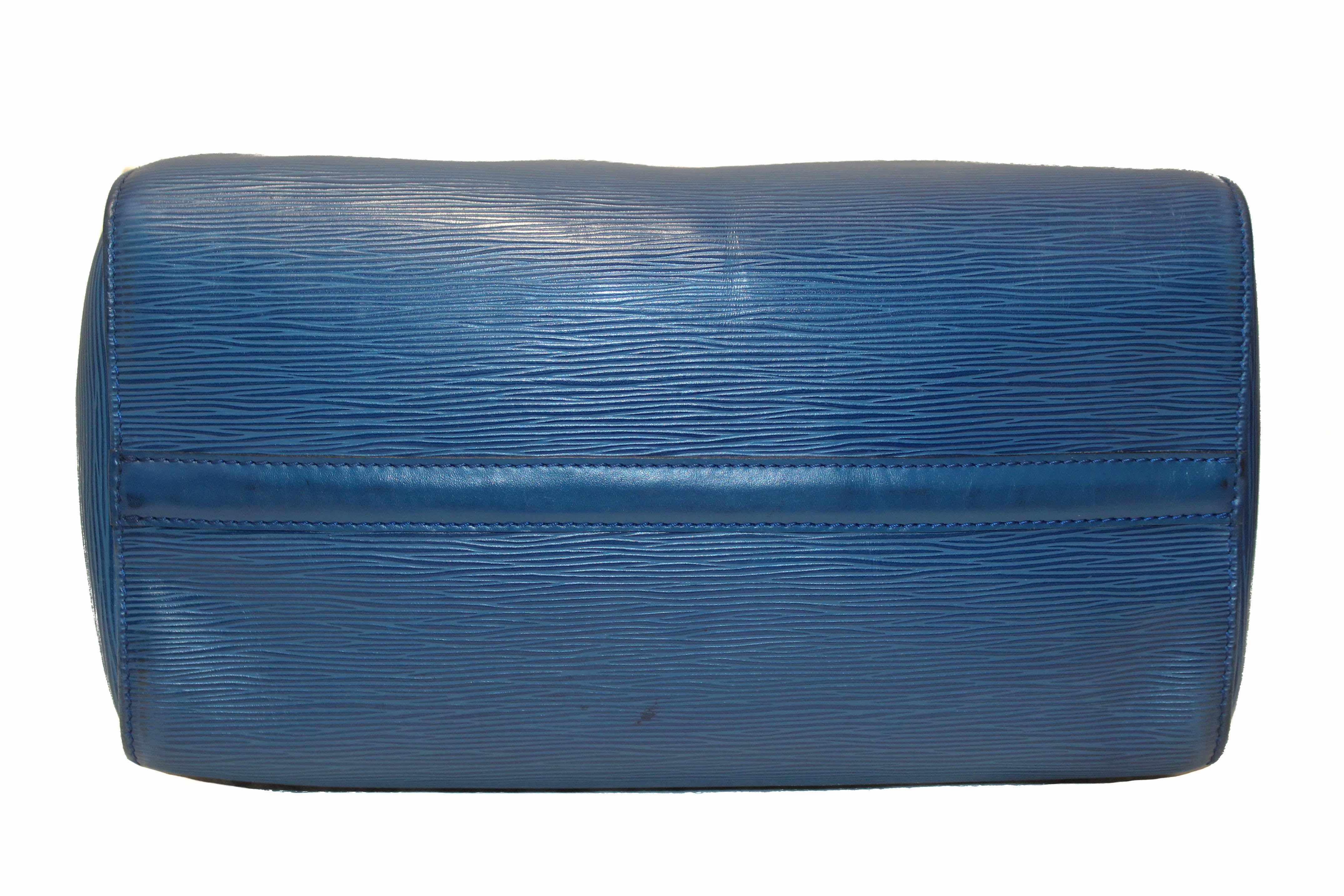 Louis Vuitton Blue Epi Leather Speedy 30 – Maidenlane Designer Consignment