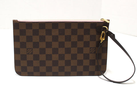 Authentic Louis Vuitton Damier Ebene Neverfull Pouch Pochette