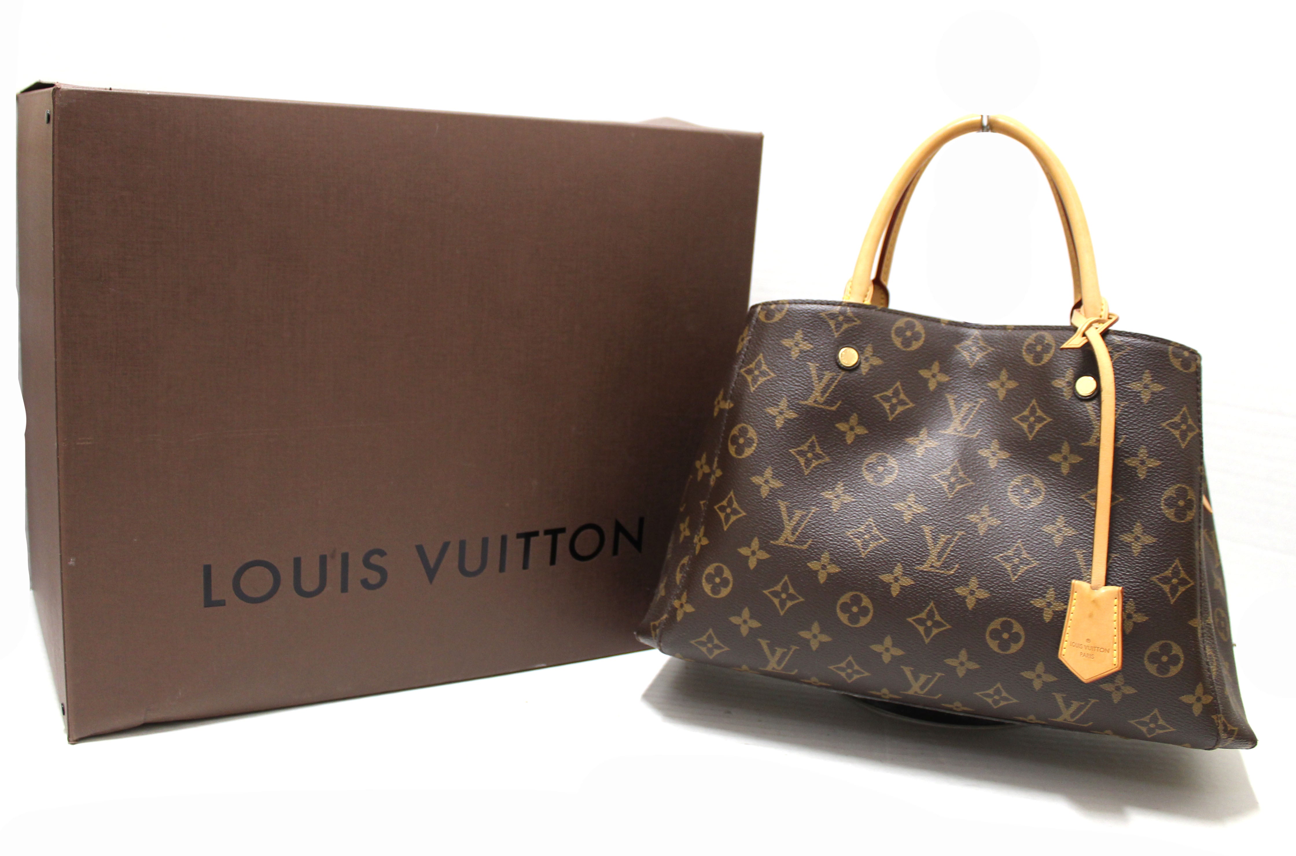 Louis Vuitton Monogram Montaigne mm, Brown, One Size