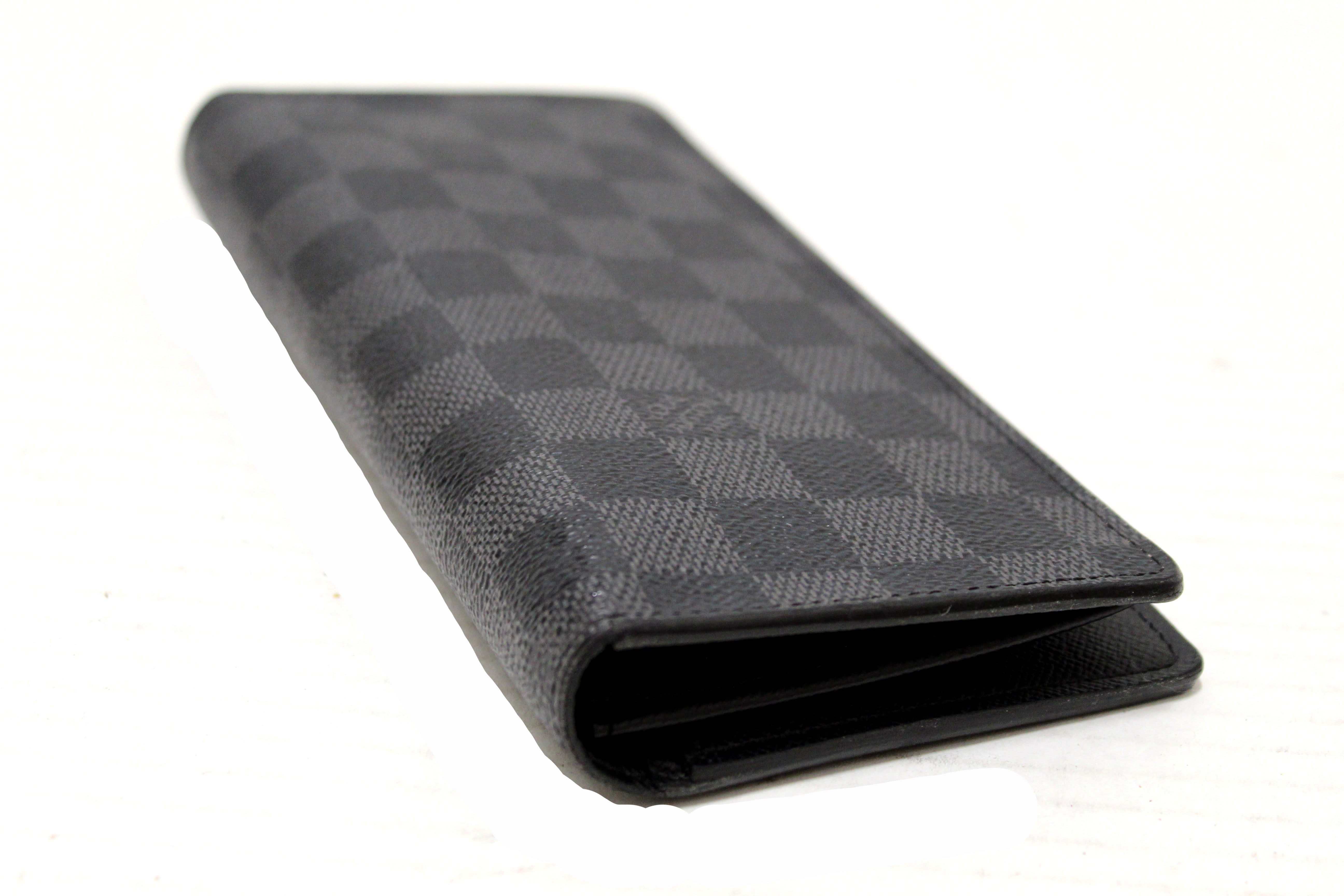 Louis Vuitton Brazza Wallet Damier Graphite Pixel Green in Coated Canvas  with Silver-tone - US