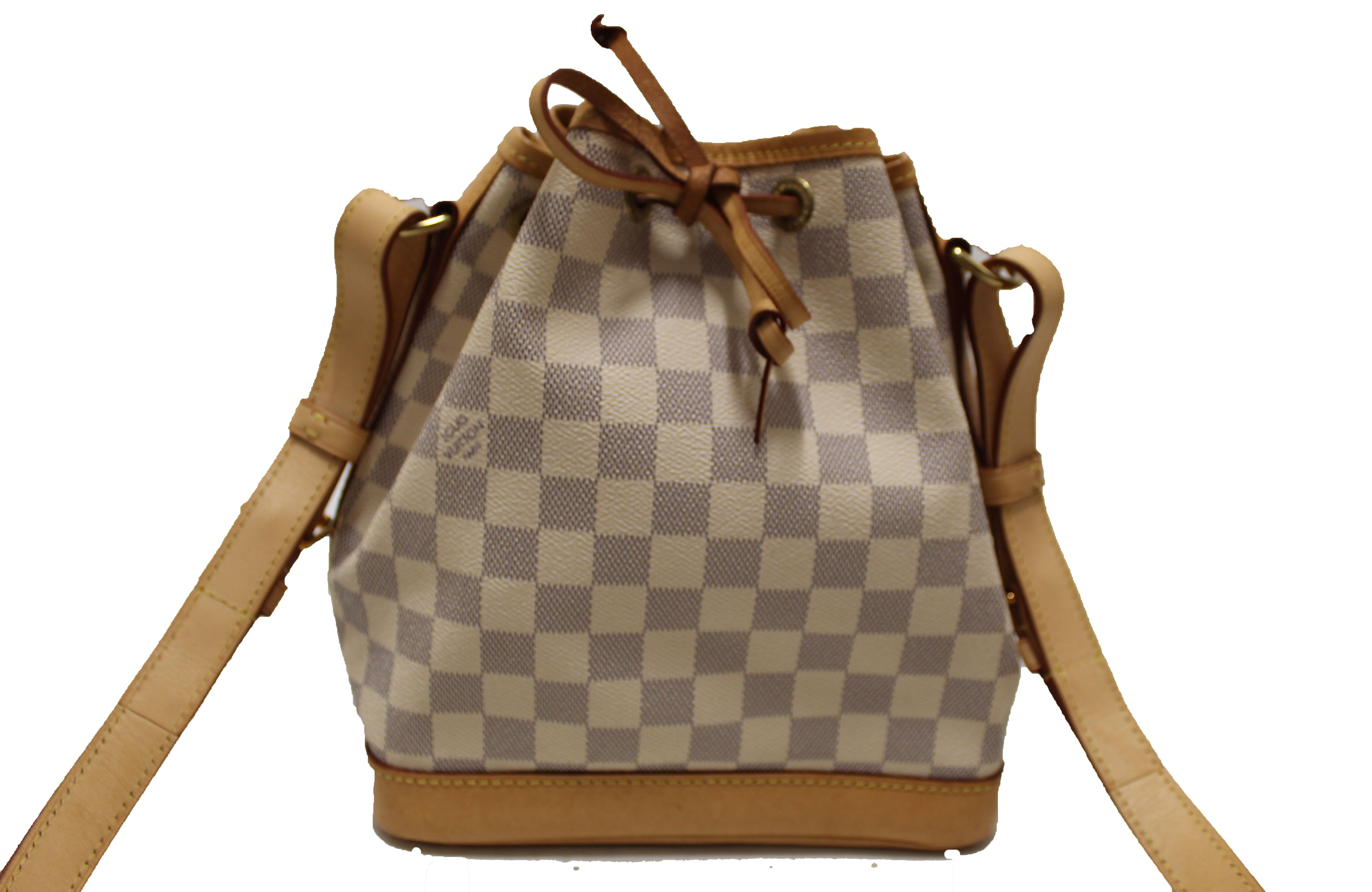 Authentic Louis Vuitton large Noe Damier Azur drawstring Shoulder bag