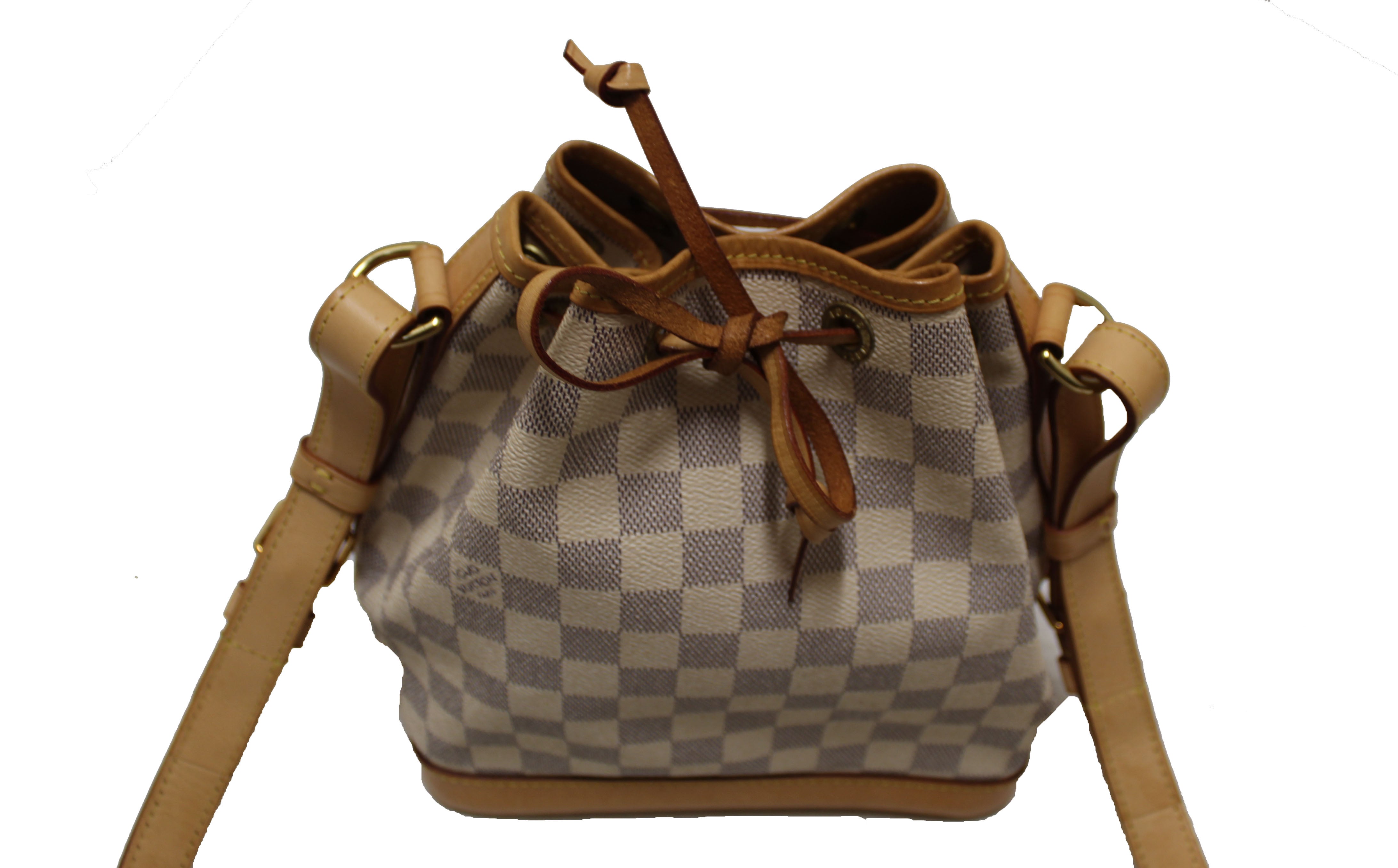 Authentic Louis Vuitton Damier Azur Noe BB Messenger Bag