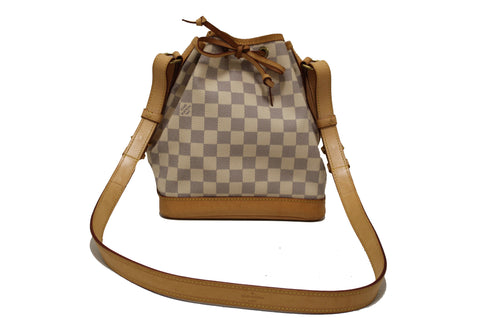 Authentic Louis Vuitton Damier Azur Noe BB Messenger Bag