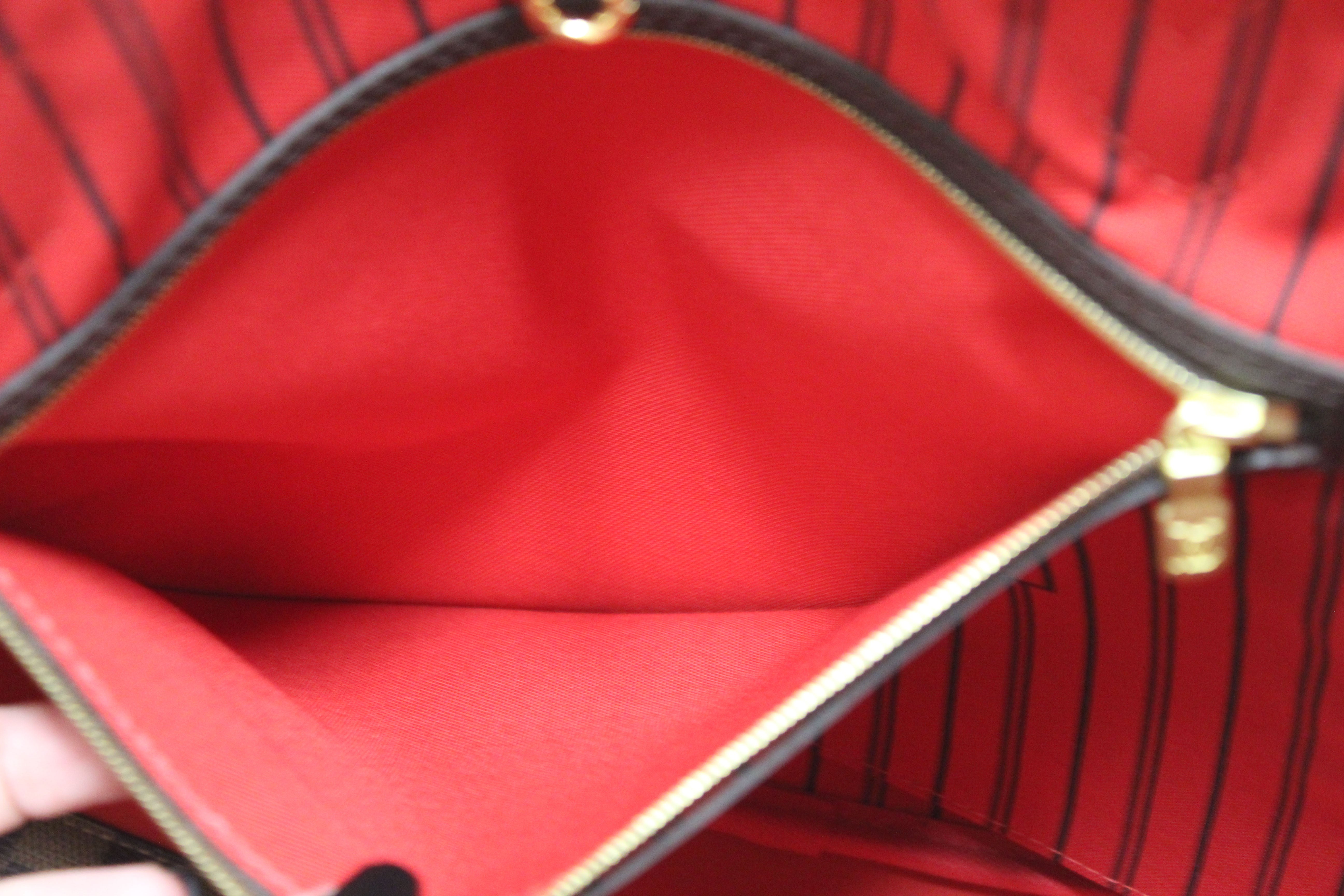 Authentic Louis Vuitton Damier Ebene Neverfull GM Tote Shoulder Bag