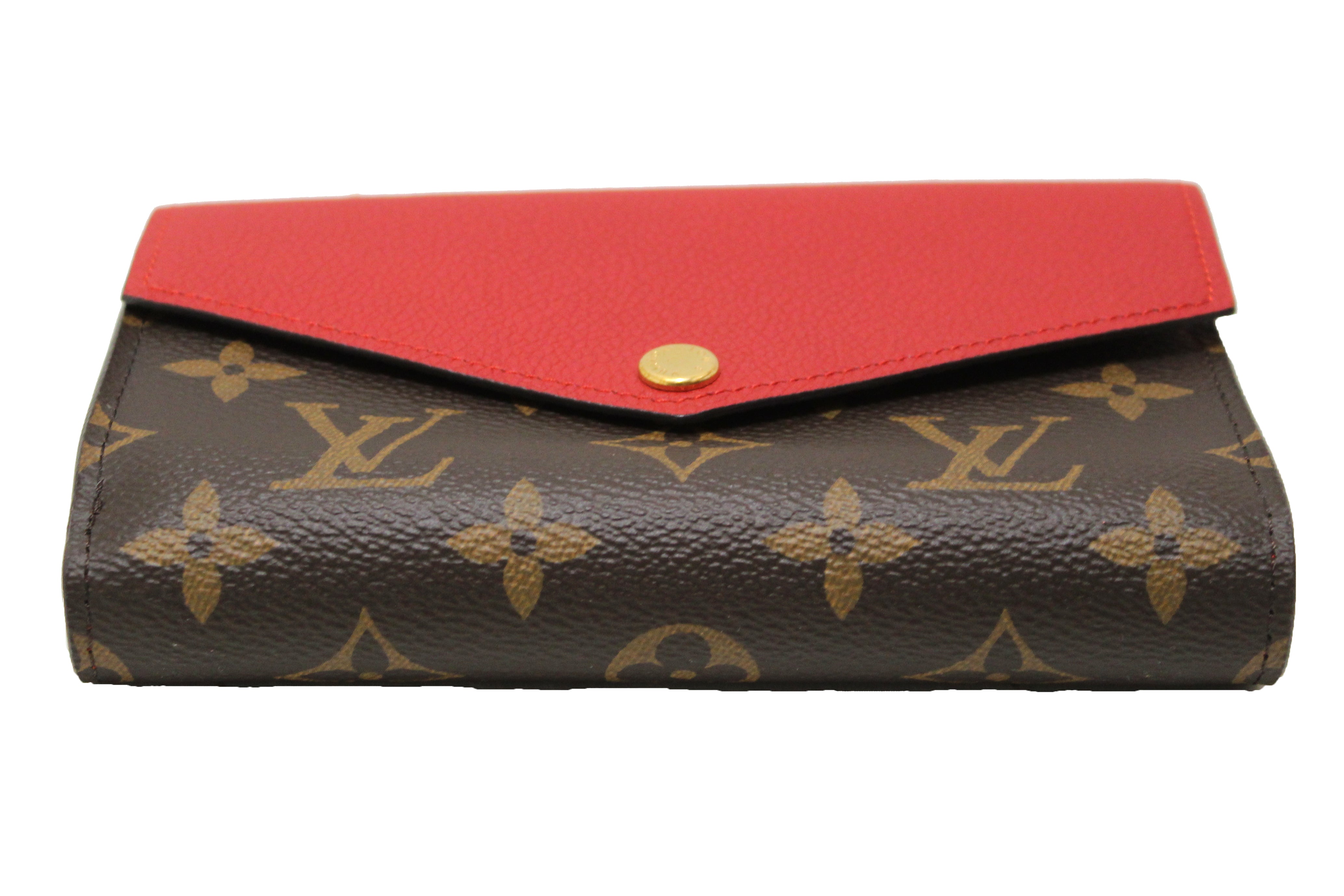 Louis Vuitton Red Monogram Pallas Wallet – The Find