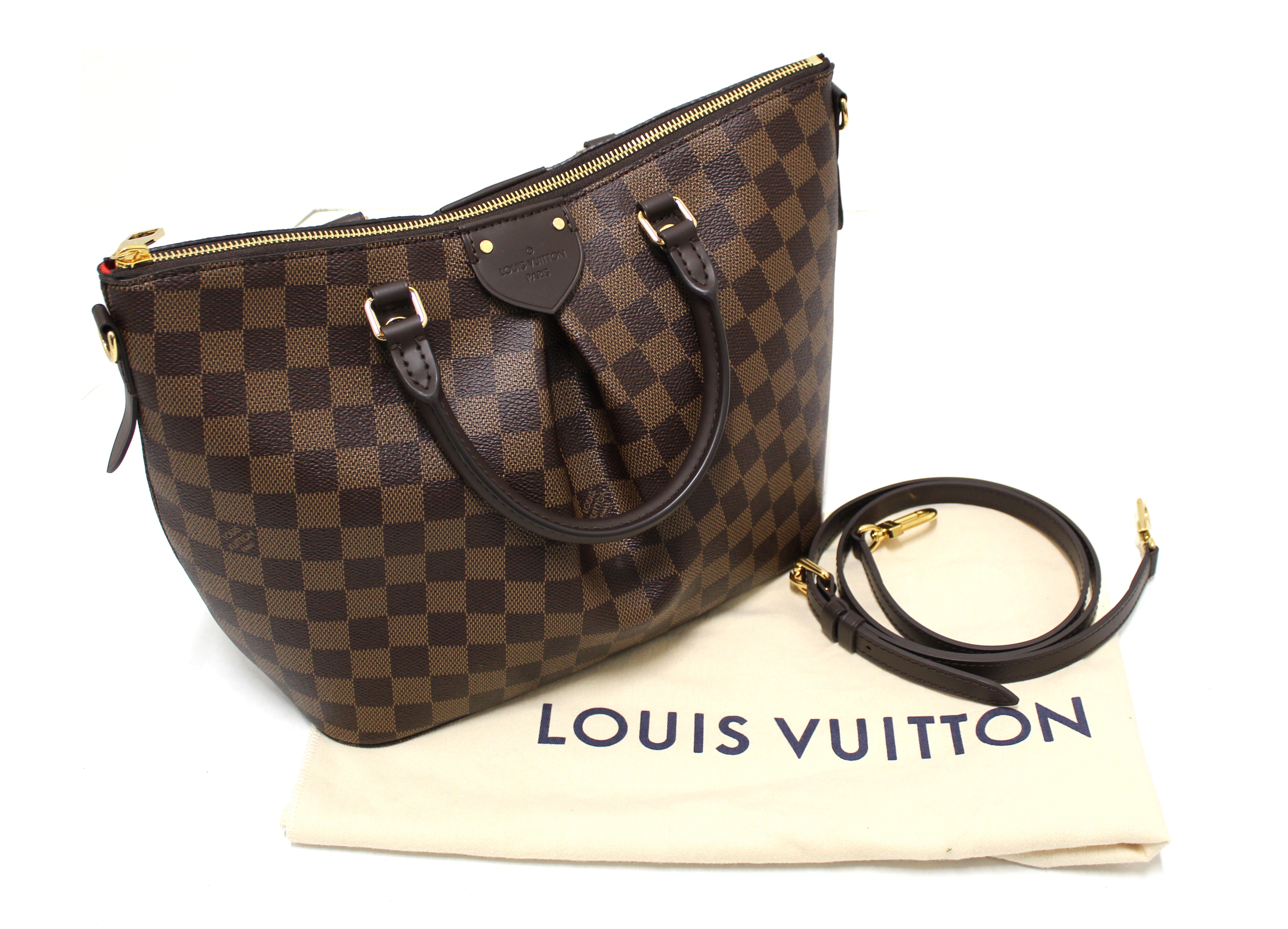 Louis Vuitton The Siena PM Damier Ebene Top Handle Bag on SALE