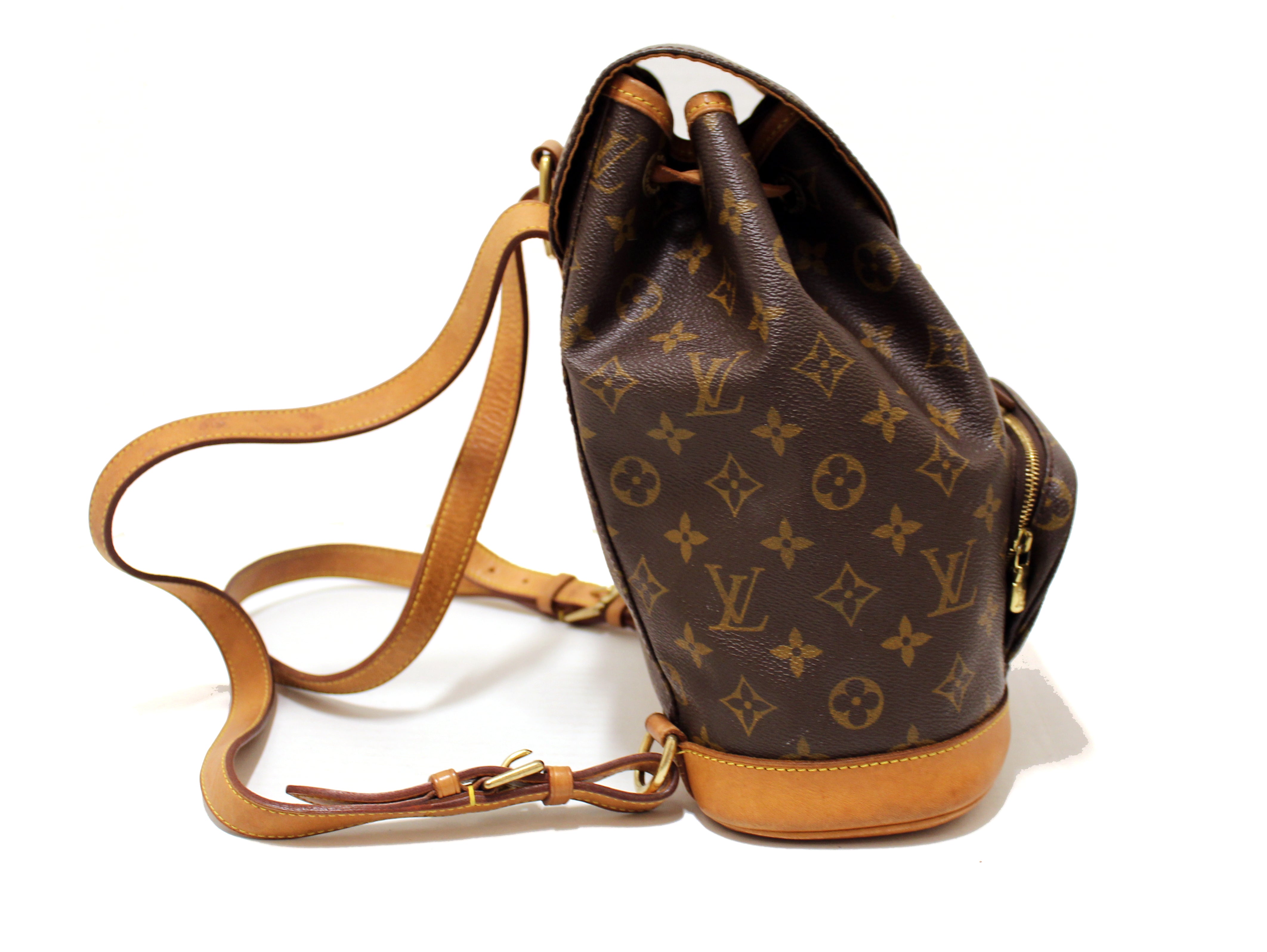louis vuitton backpack purse medium Authentic Louis Vuitton Monogram Canvas Medium MM Montsouris Backpack