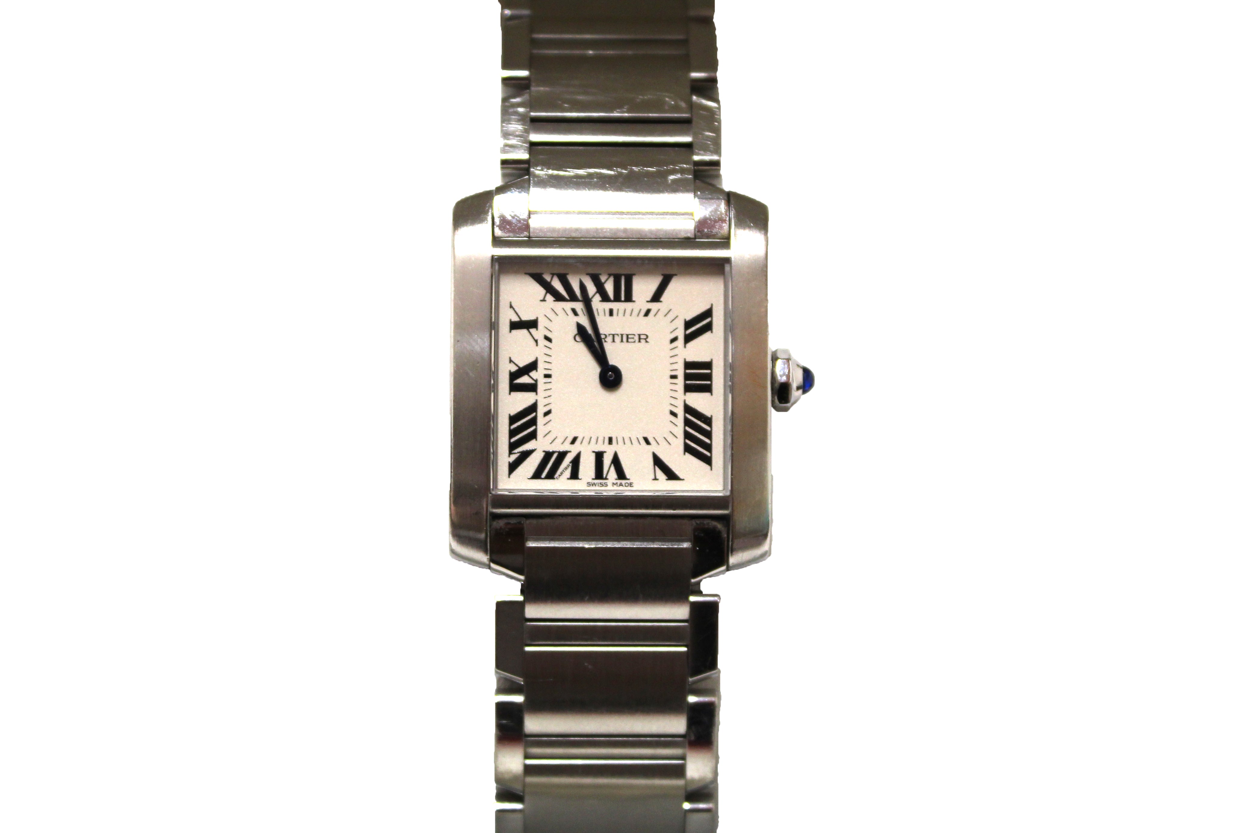 Authentic Cartier Stainless Steel Medium Tank Française Watch