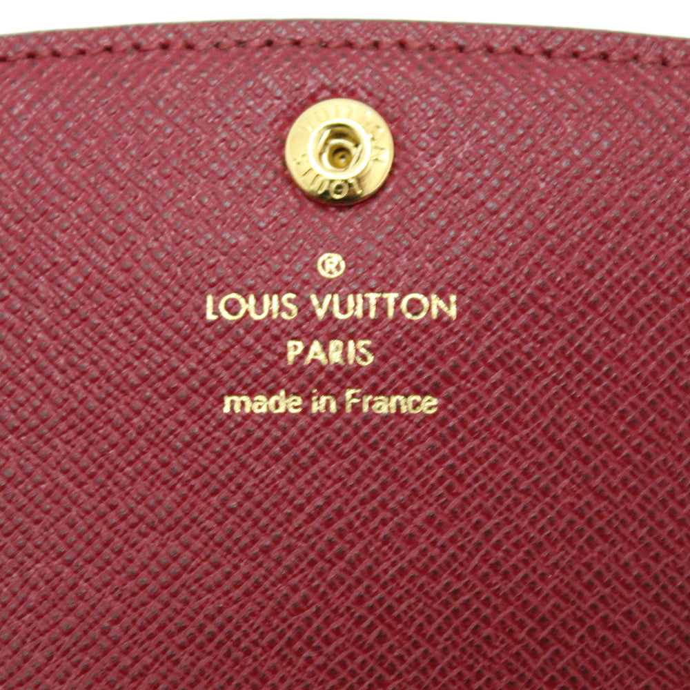 Authentic NEW Louis Vuitton Classic Monogram Emilie Wallet Fuchsia