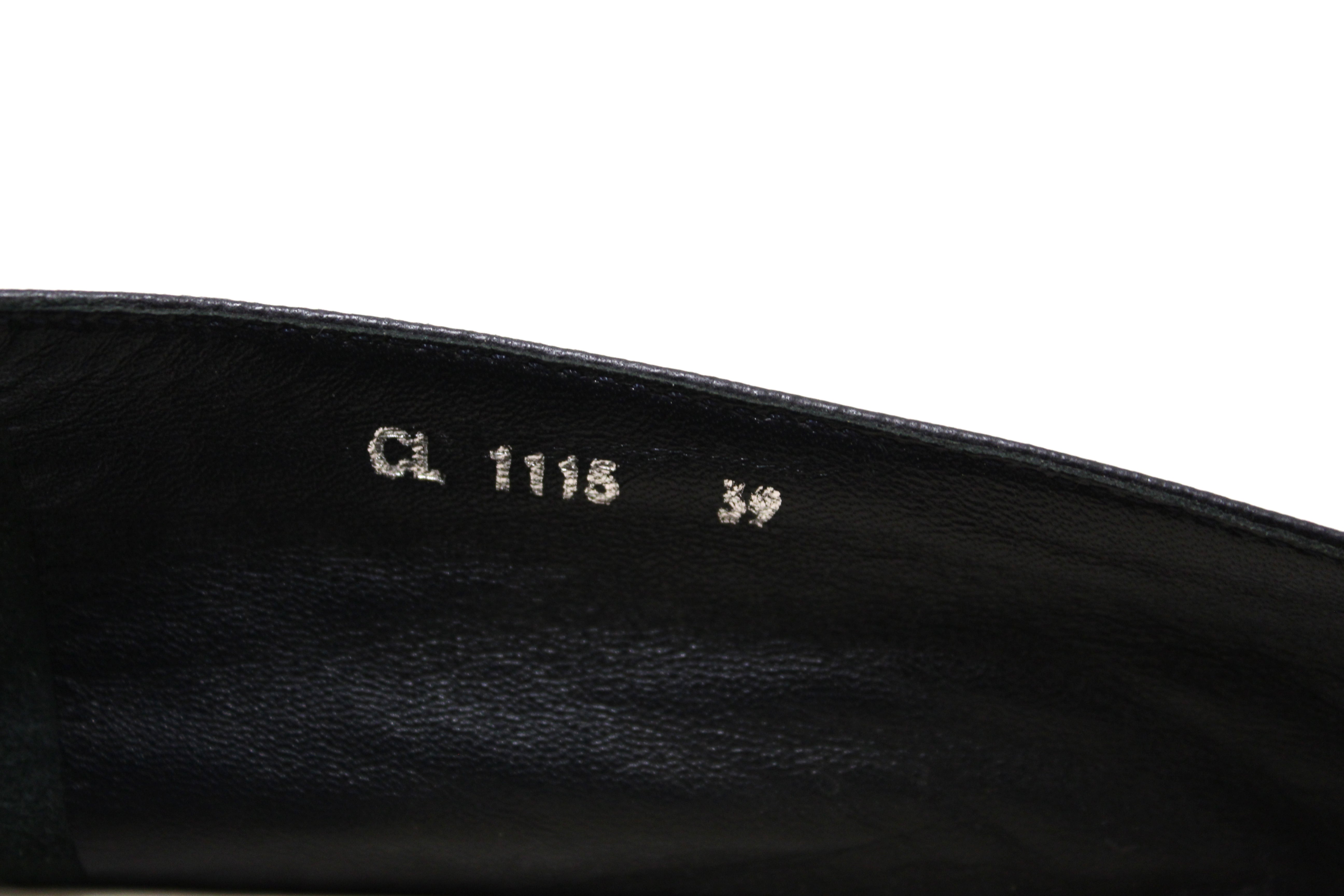 Authentic Christian Dior Blue Nappa Leather Denim Espadrille Shoes Size 39
