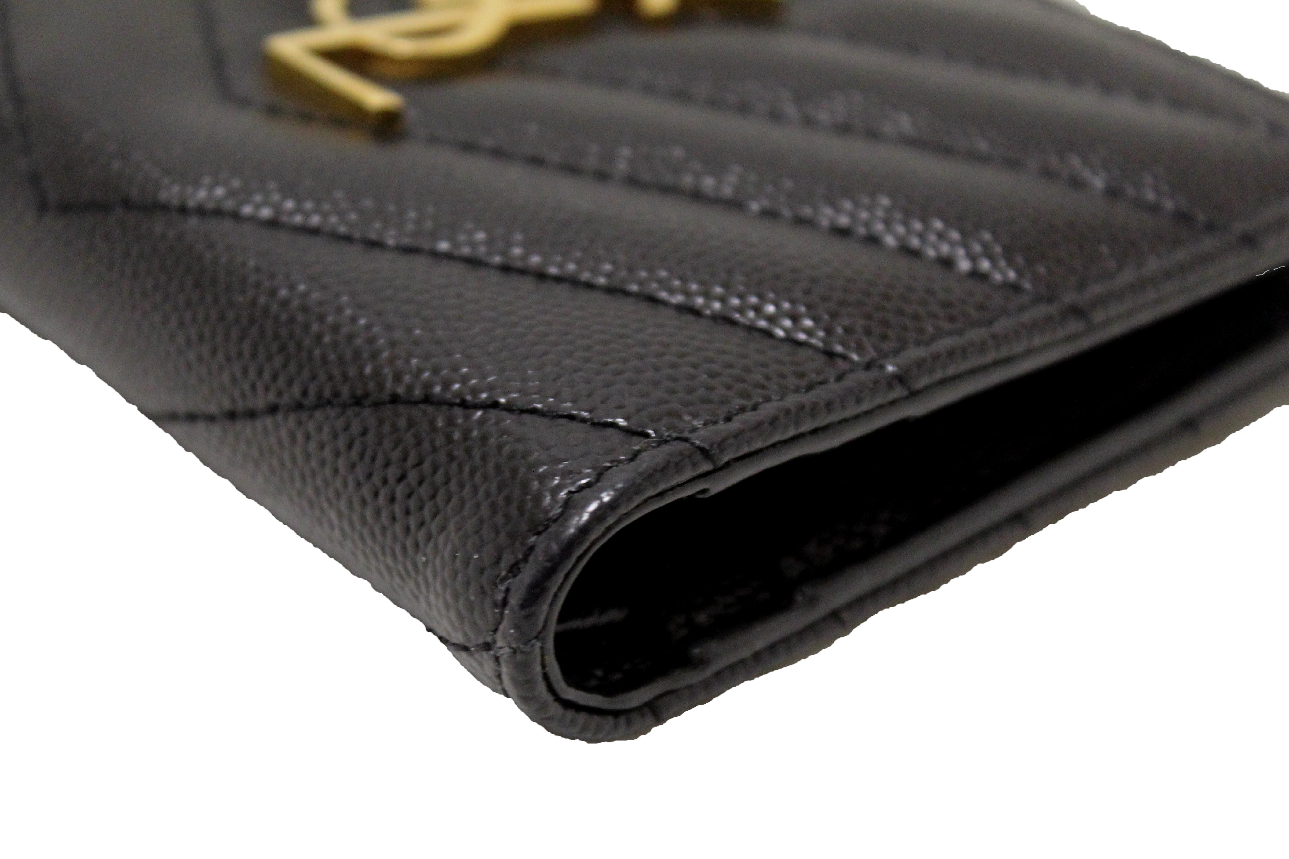 Saint Laurent Monogram Matelassé Leather Bifold Wallet