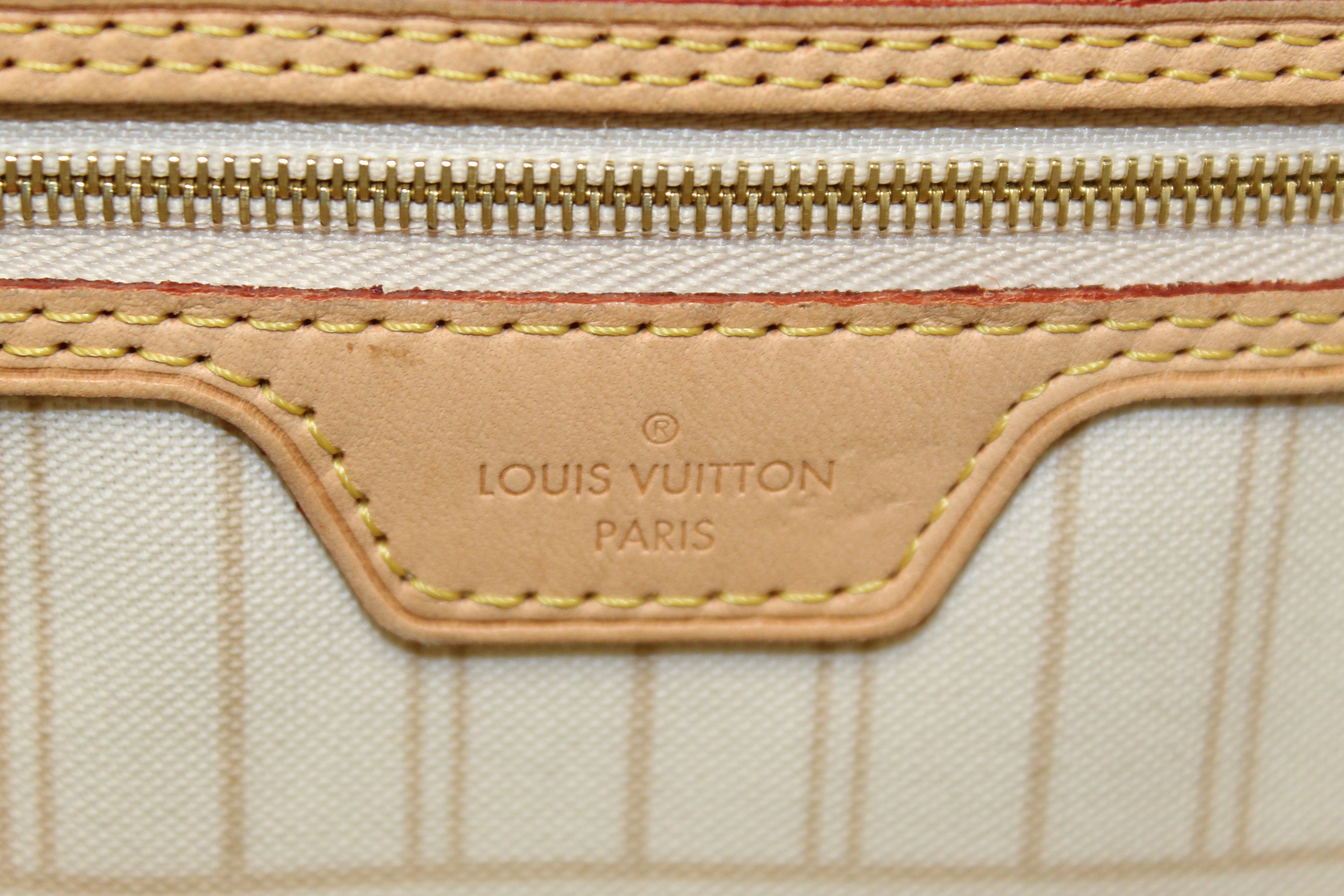 Authentic Louis Vuitton Damier Azur Neverfull GM Tote Shoulder Bag