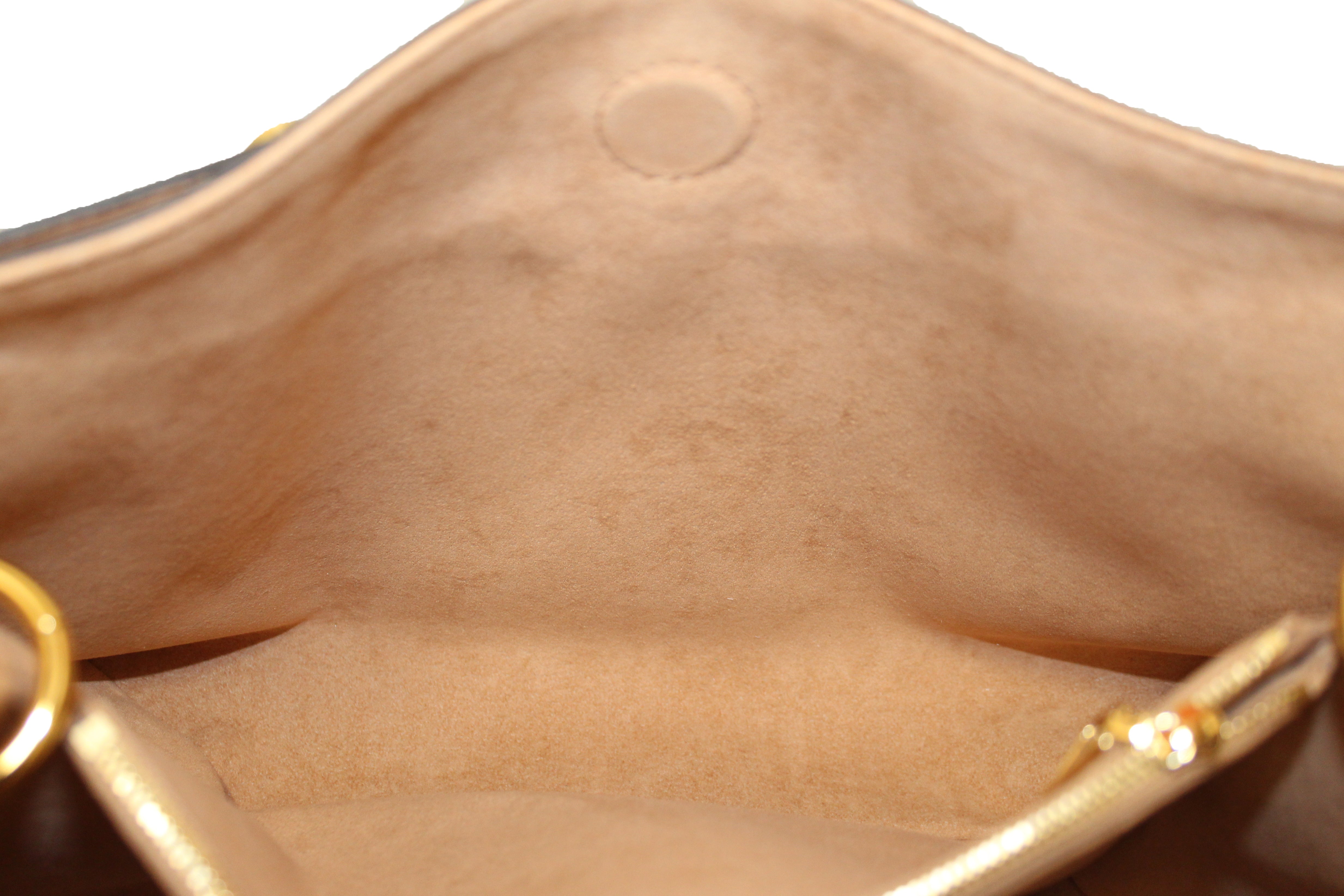 Louis Vuitton Brown Canvas Damier Ebene Shoulder Bag at 1stDibs