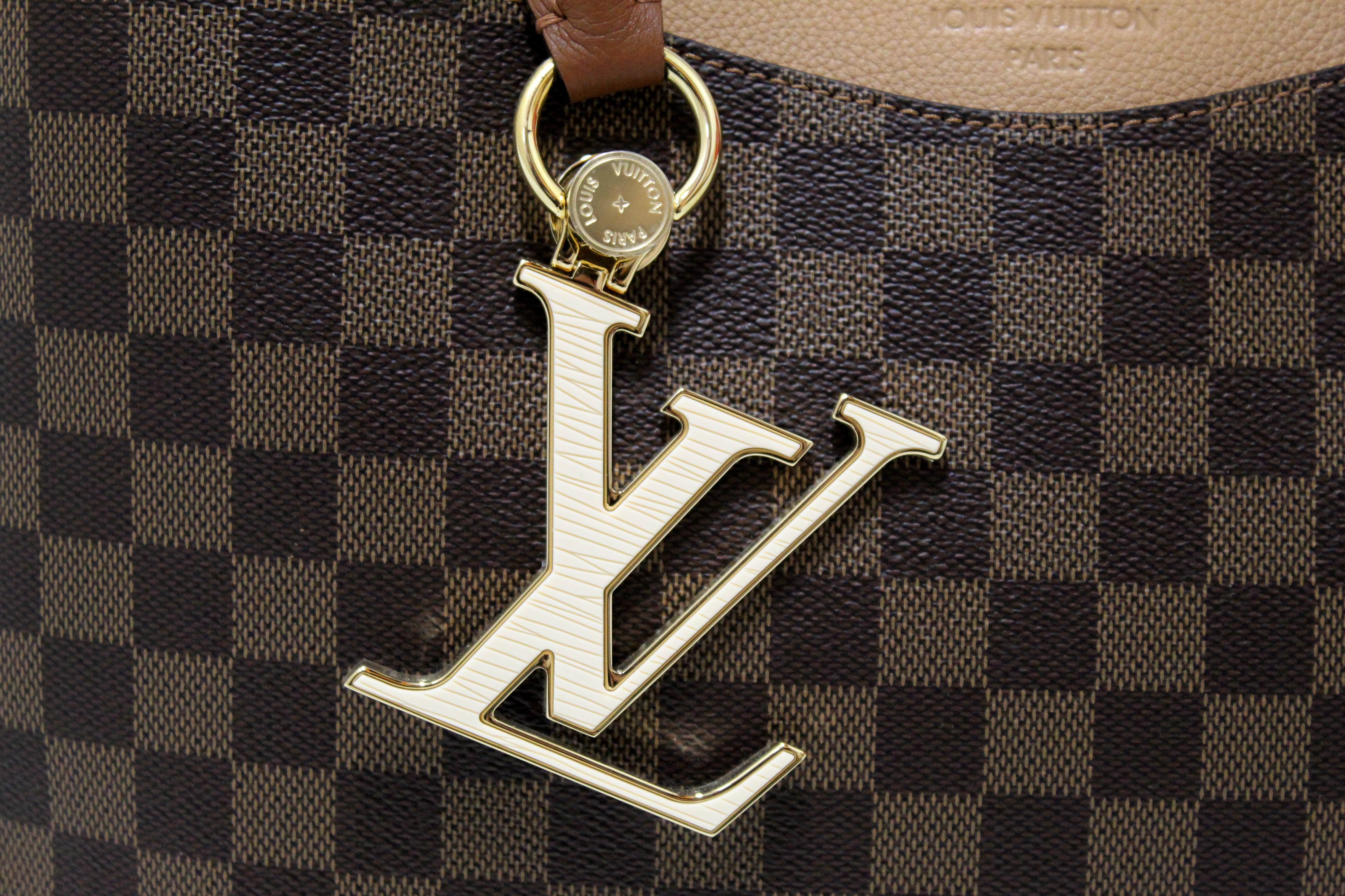 Louis Vuitton Lie De Vin Damier Ebene Canvas LV Riverside Bag Louis Vuitton