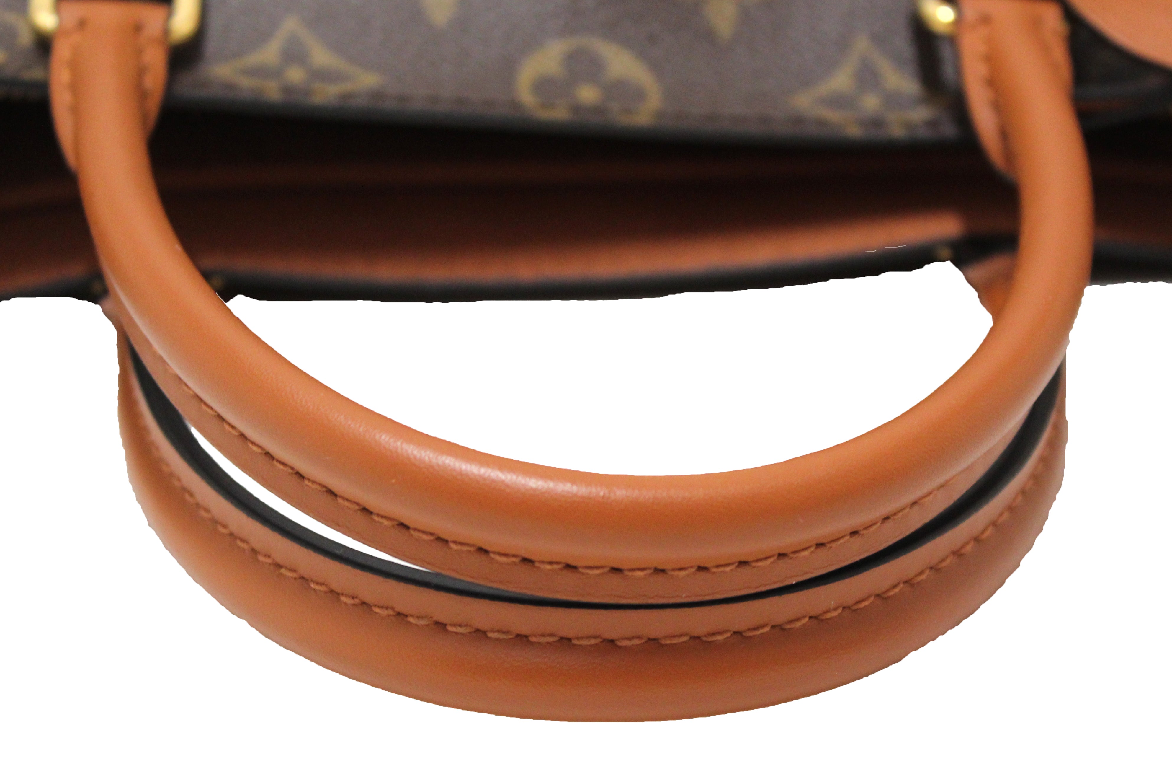 USED Louis Vuitton Caramel Monogram Flower Tote Handbag/Shoulder