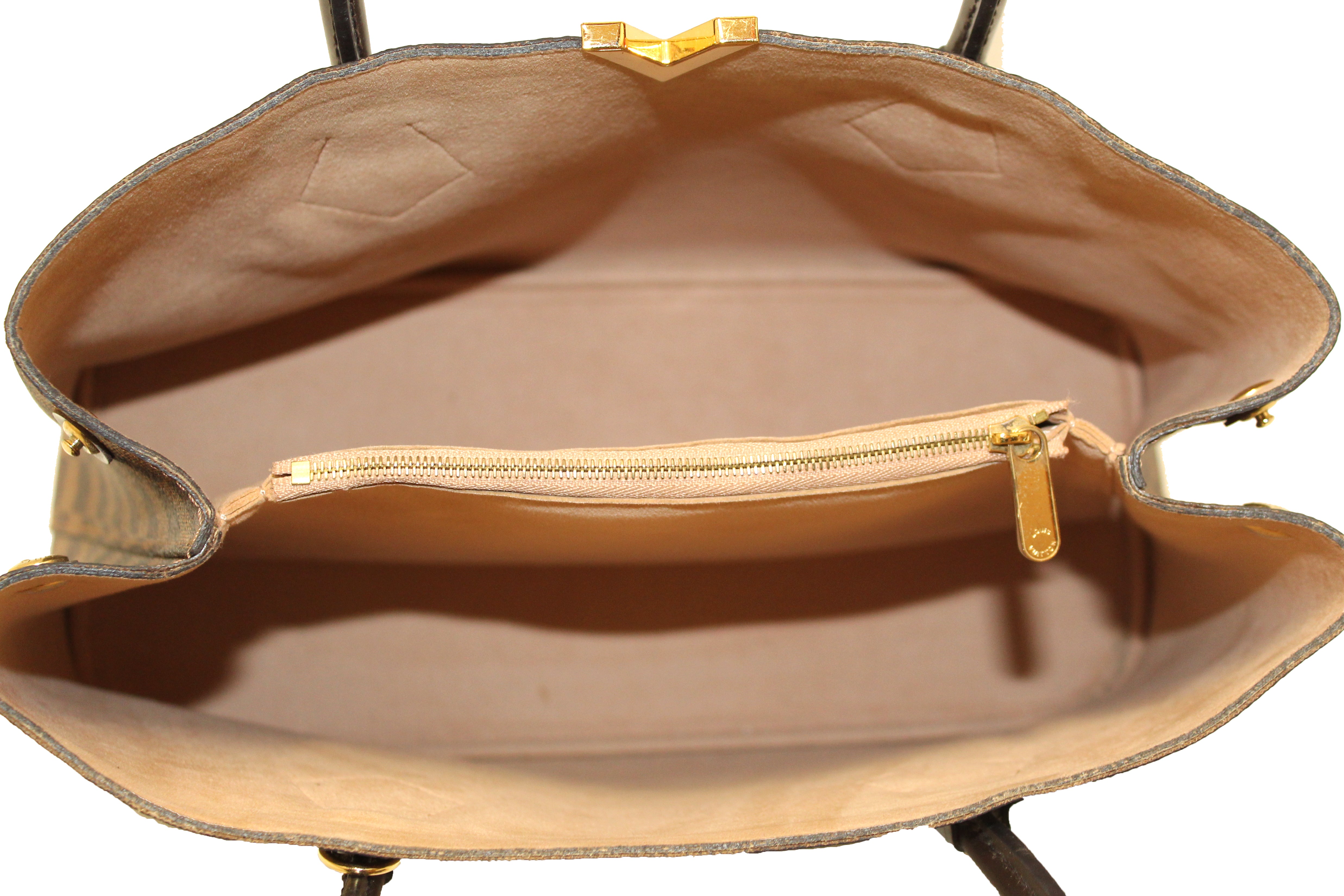 Authentic Louis Vuitton Damier Ebene Kensington Tote/Shoulder Bag