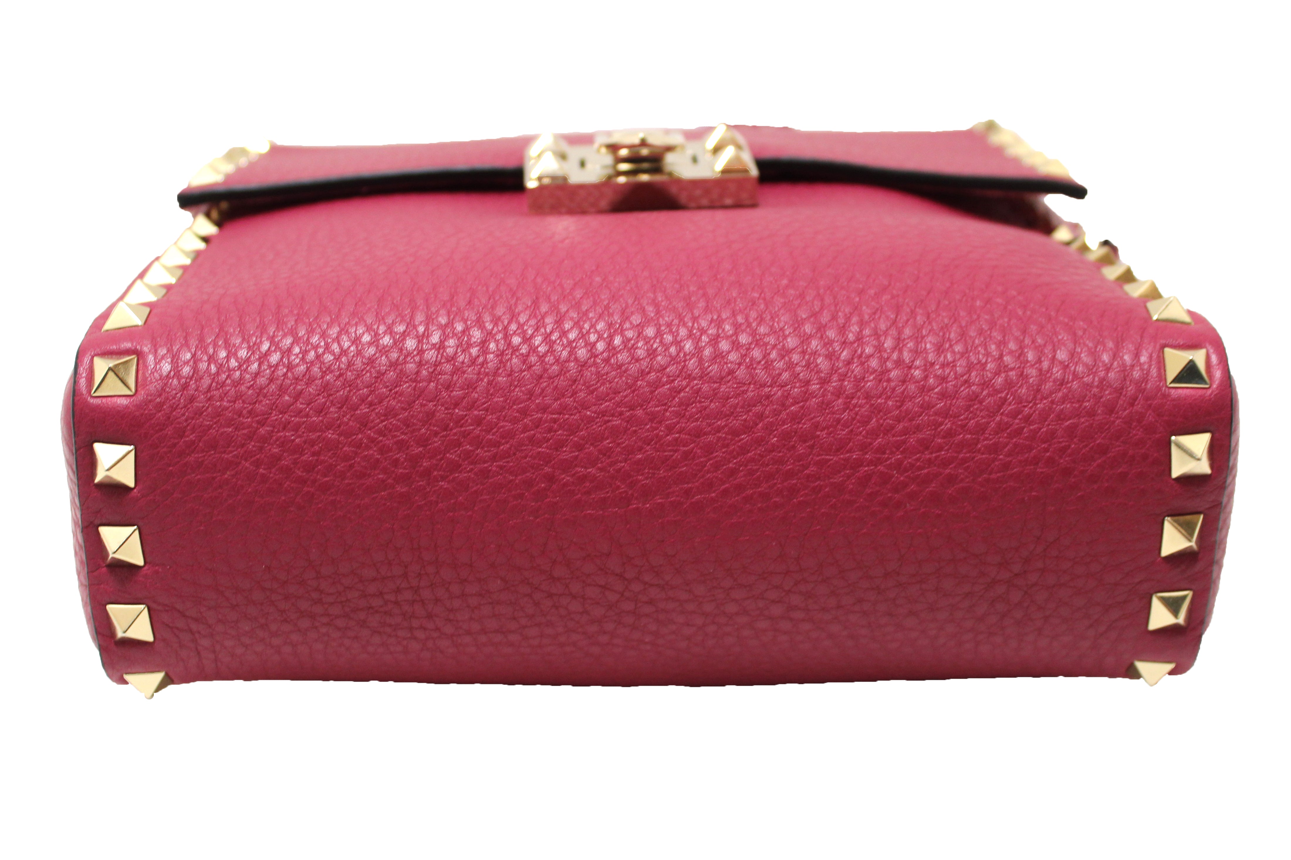 Valentino Garavani: Pink Small Rockstud Crossbody Bag