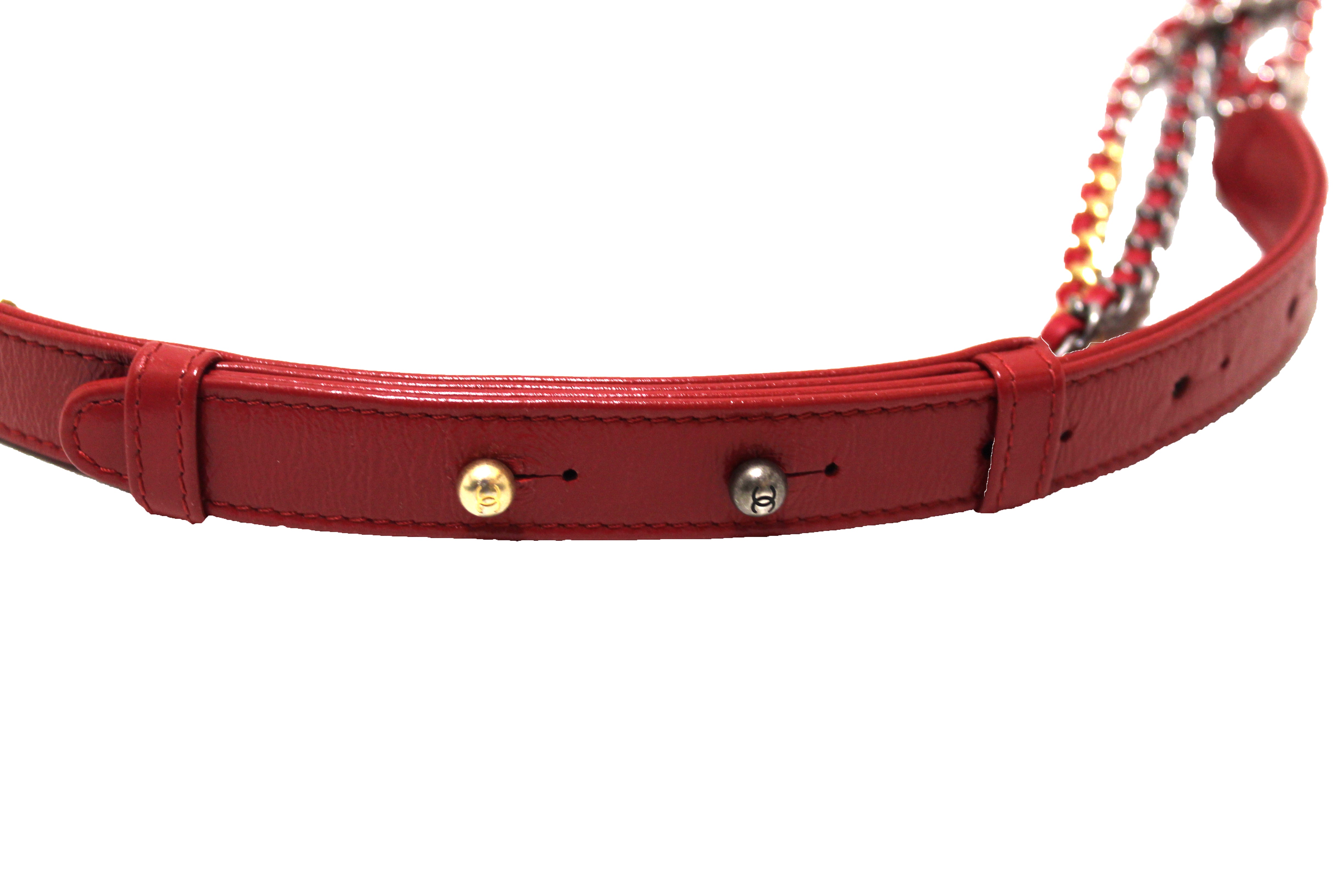 Chanel Logo Strap Small Gabrielle Hobo - Red Hobos, Handbags - CHA840443