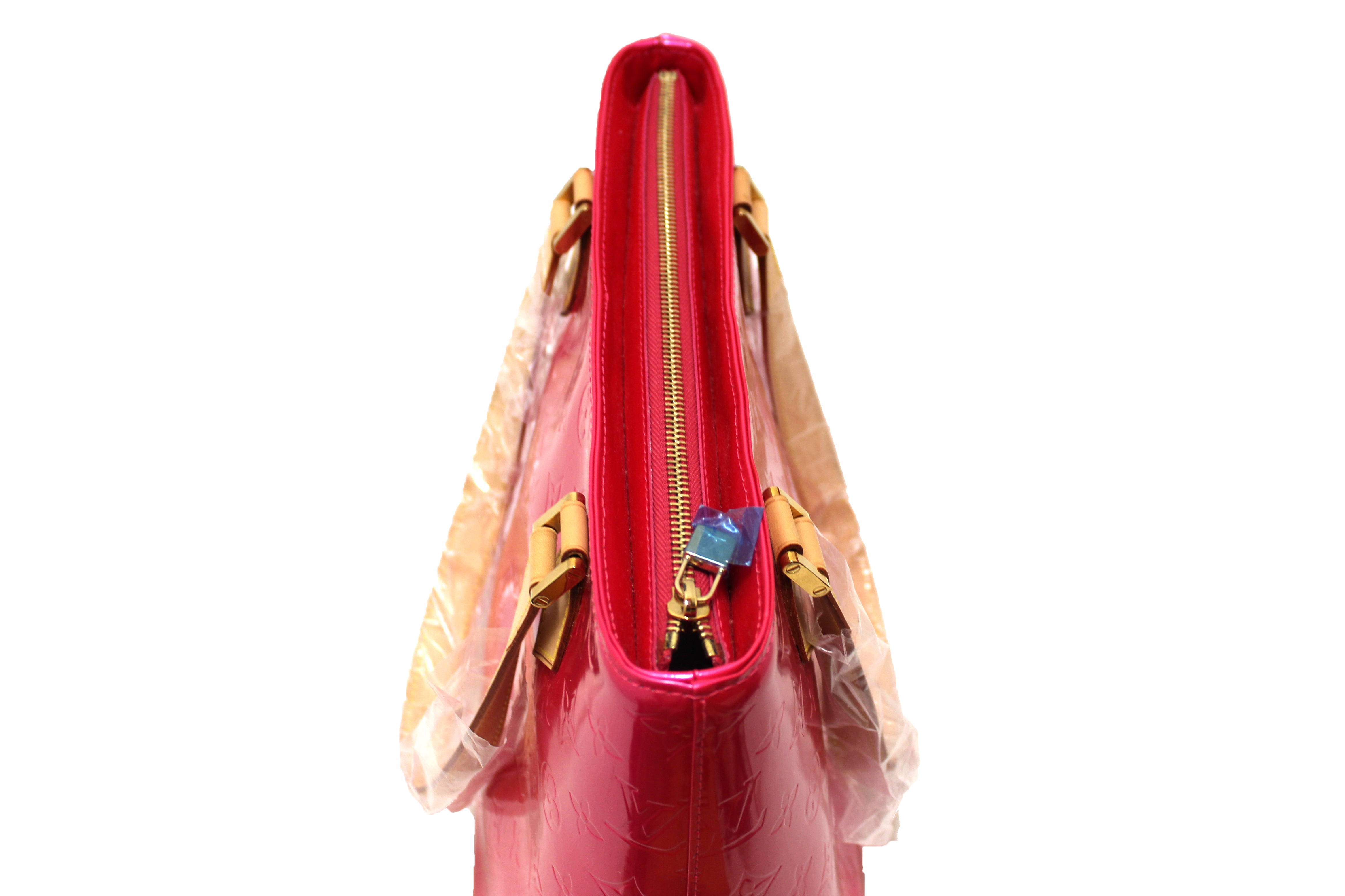 Louis Vuitton Louis Vuitton Pink Orange Venis Leather Houston Handbag