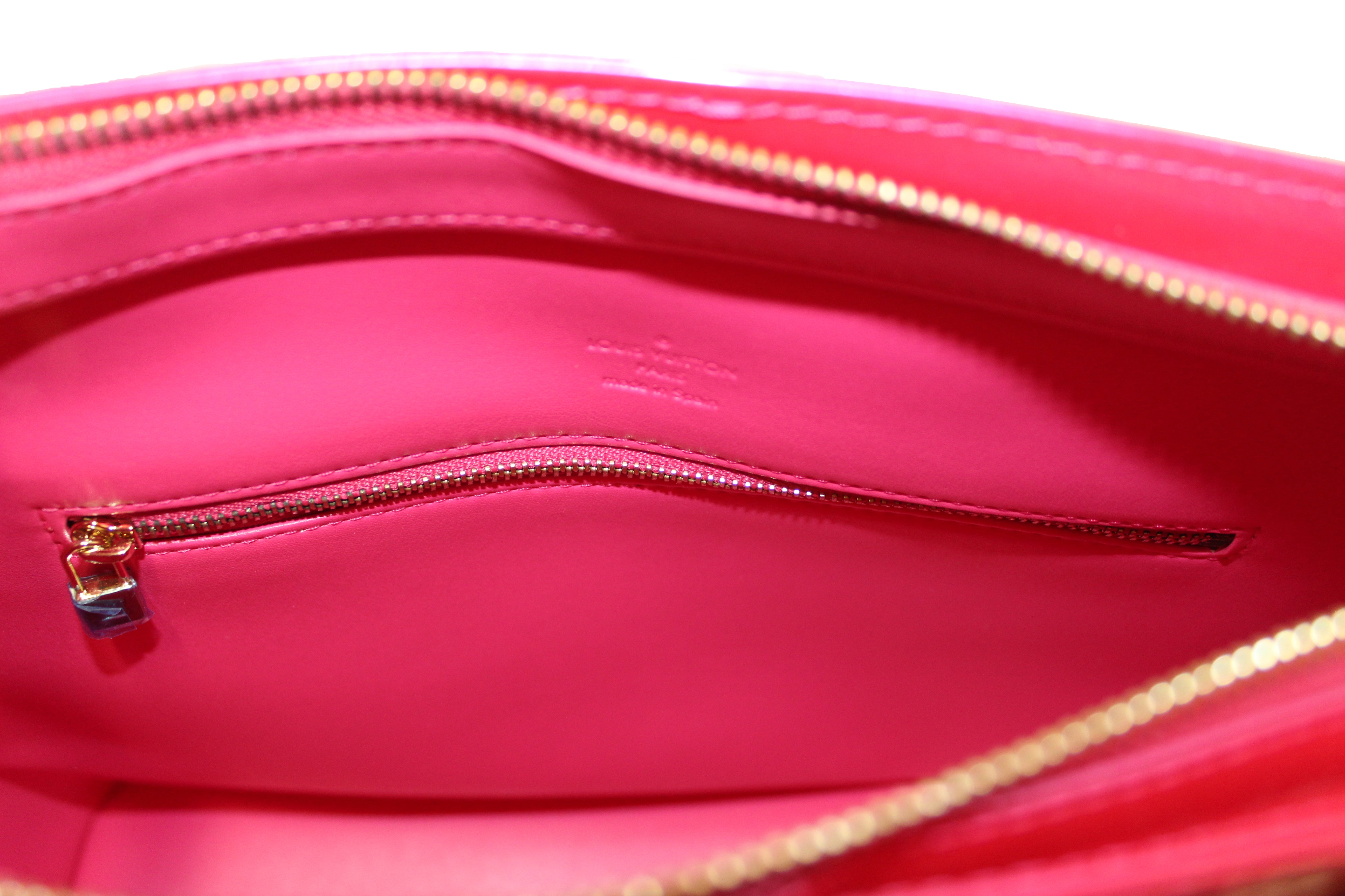 New Louis Vuitton Fuchsia Hot Pink Vernis Leather Houston Shoulder Bag –  Italy Station