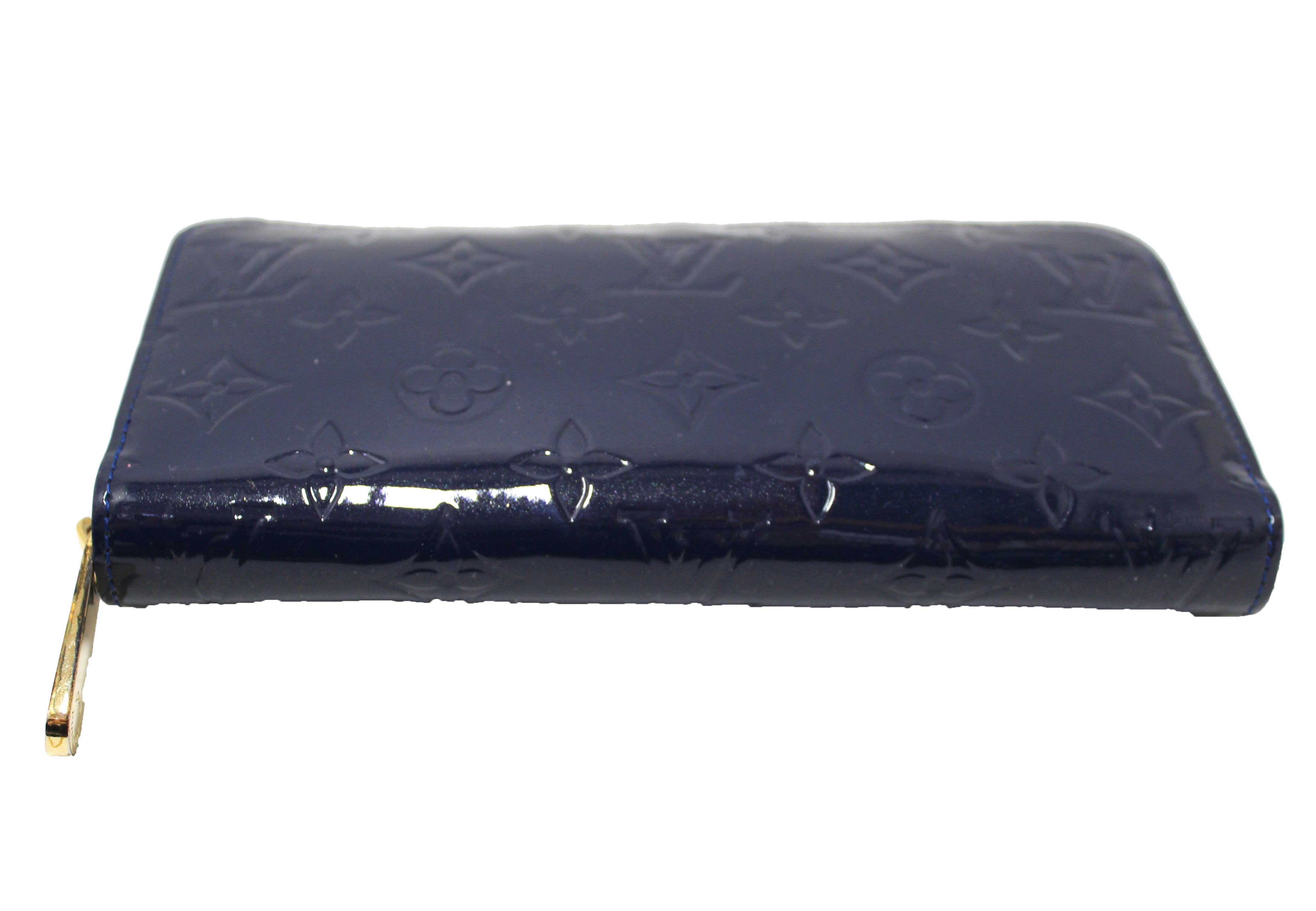 Louis Vuitton LV zippy wallet blue Leather ref.256757 - Joli Closet