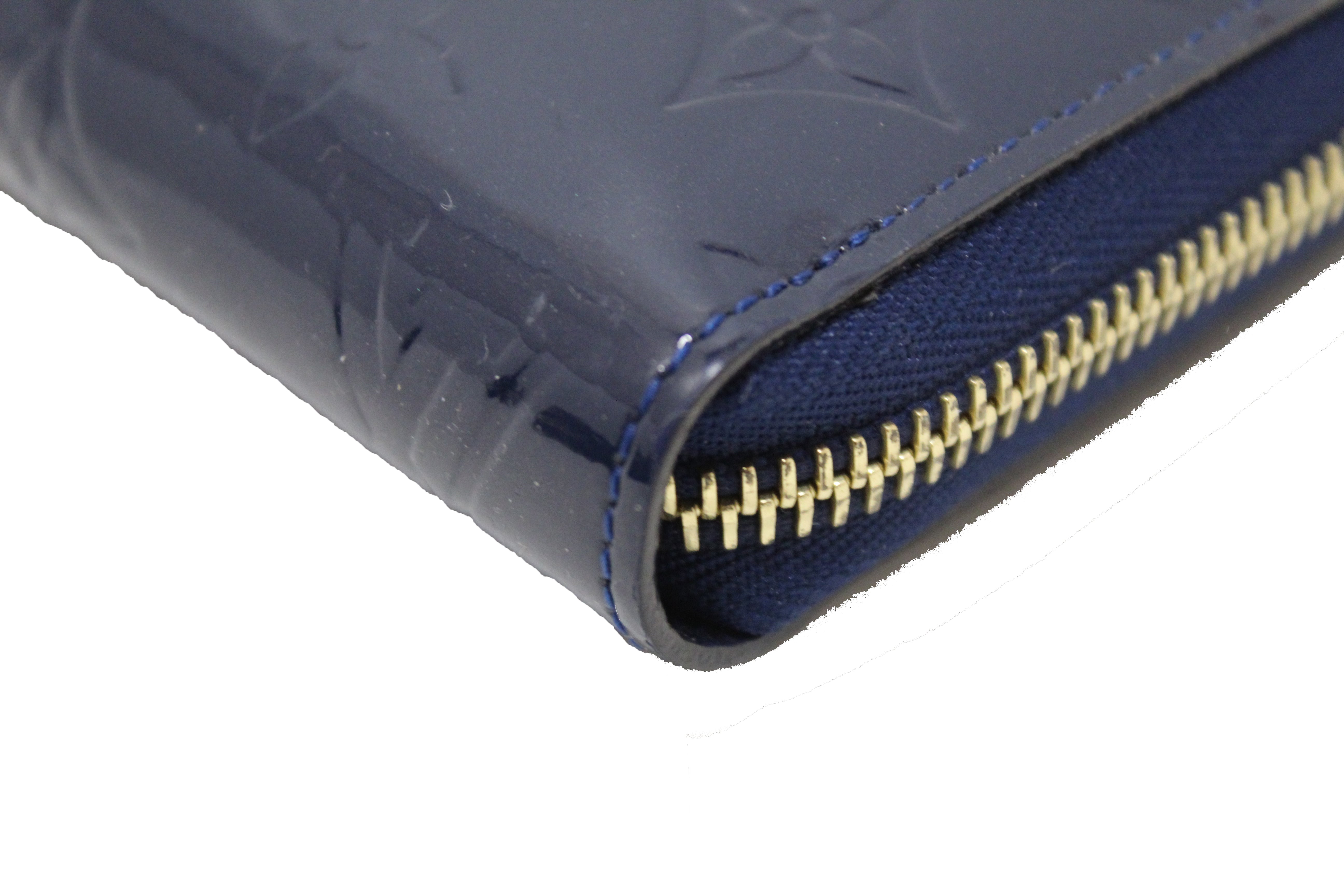 Louis Vuitton Portefeuille zippy Navy blue Leather ref.973888