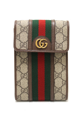 Authentic Gucci Ophidia GG Mini Phone Case Crossbody Bag