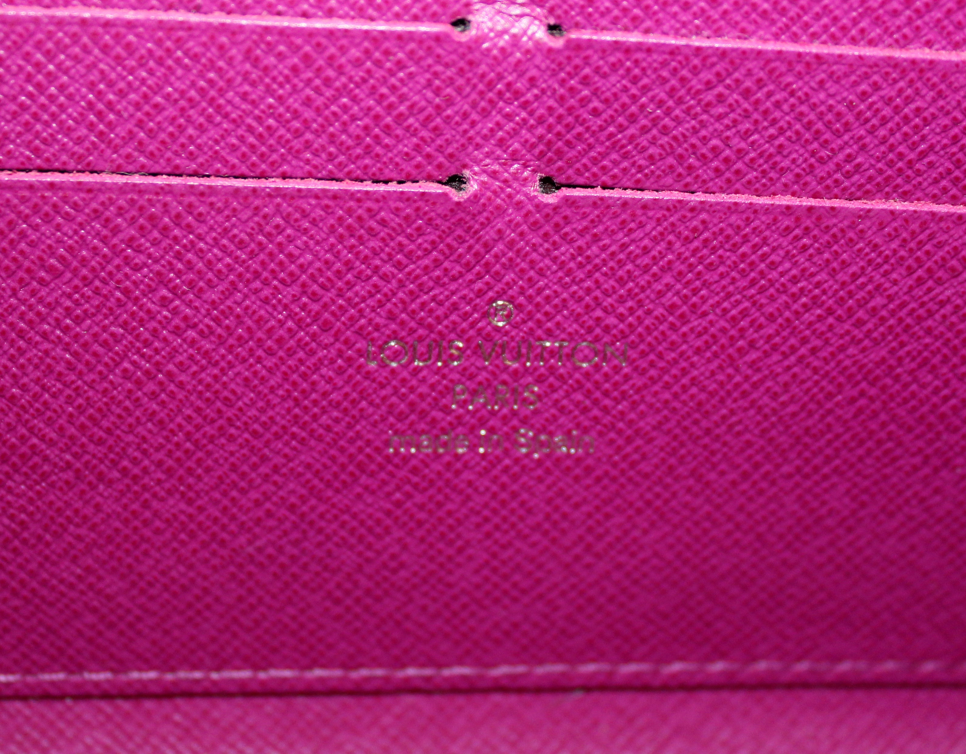 Authentic Louis Vuitton Purple Epi Leather Zippy Wallet