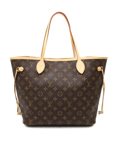 Authentic Brand New Louis Vuitton Neverfull Monogram MM Fuchsia Shoulder Tote Bag