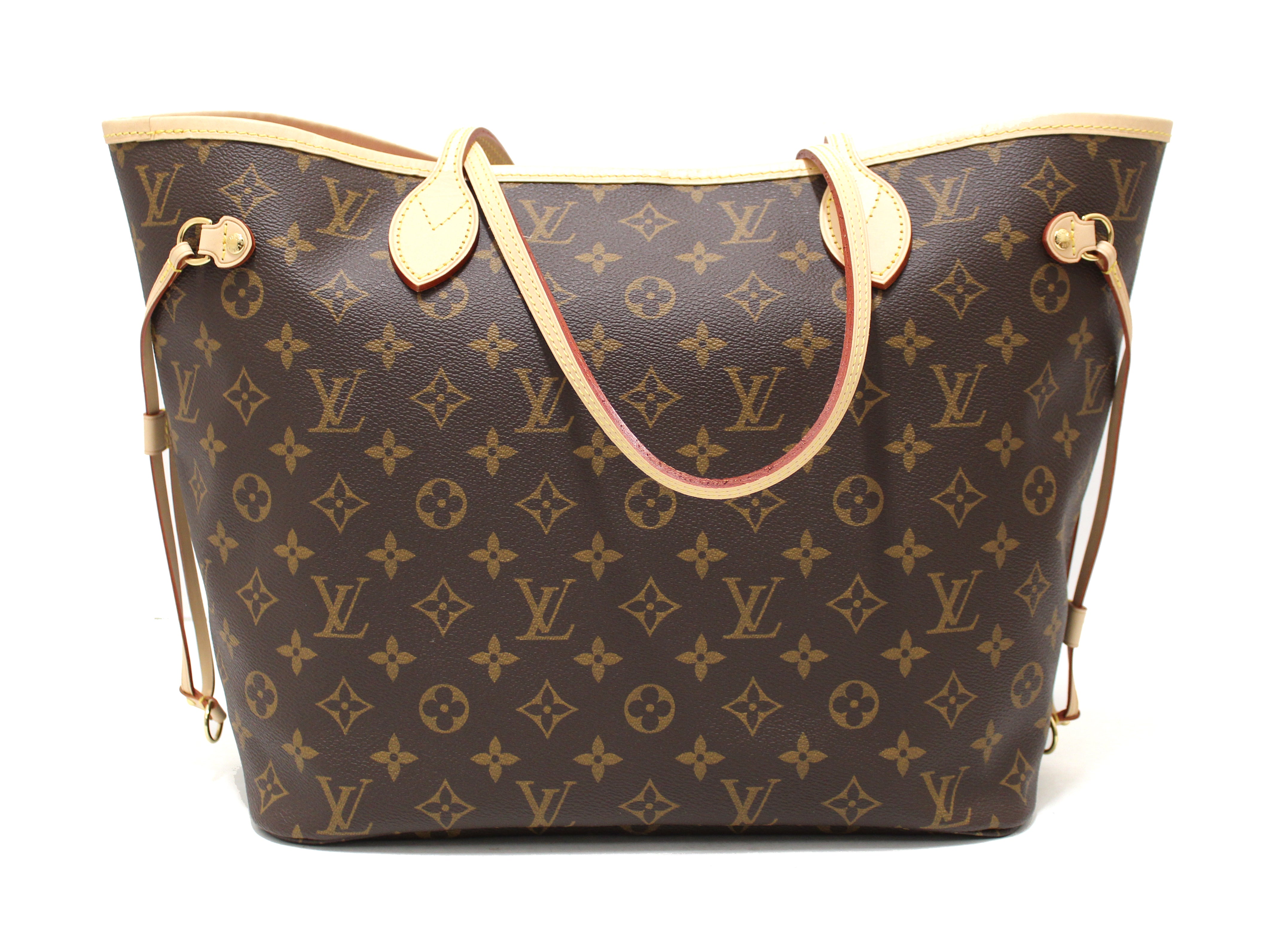 Authentic Brand New Louis Vuitton Neverfull Monogram MM Fuchsia Shoulder Tote Bag
