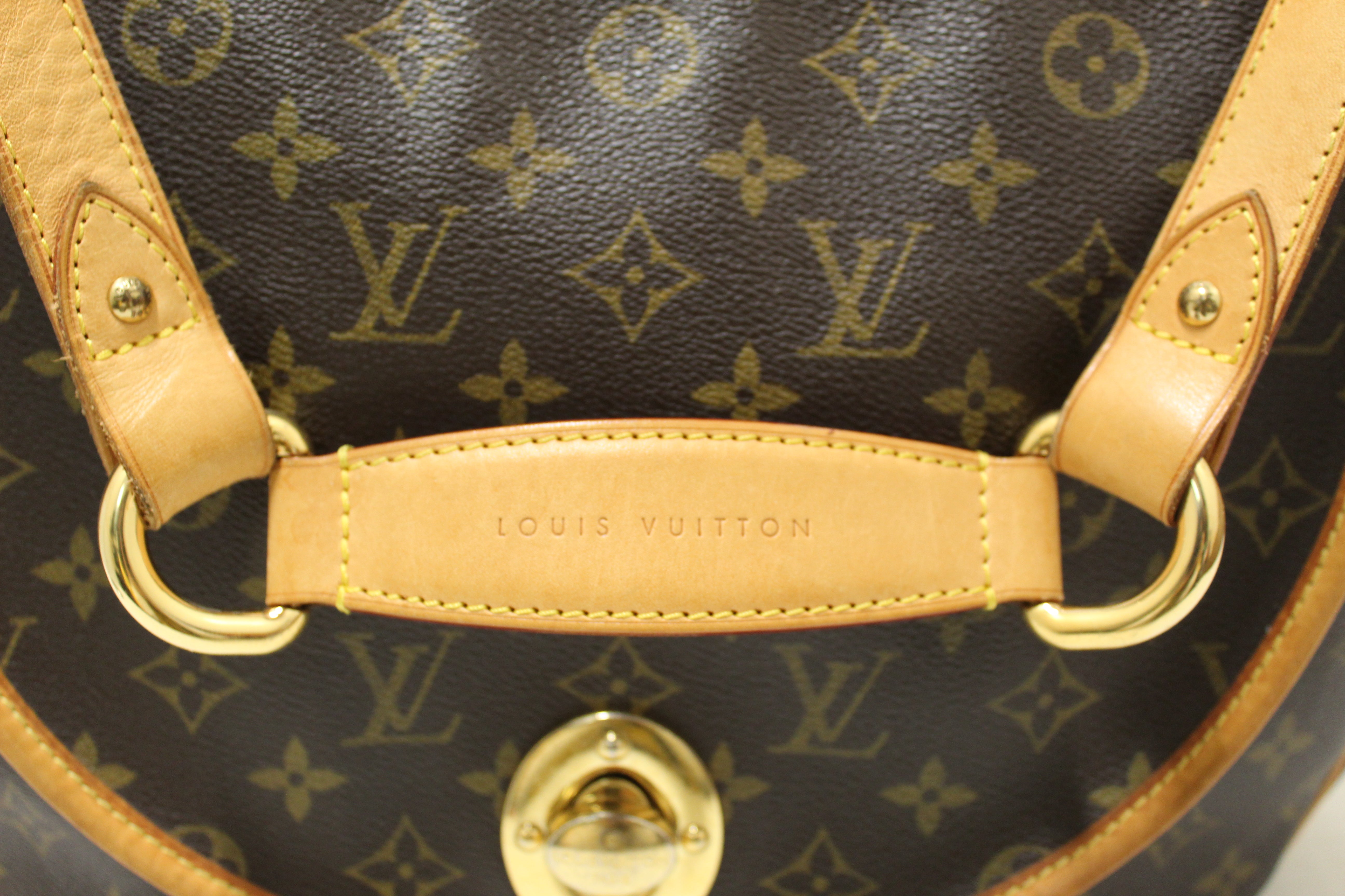 Authentic Louis Vuitton Monogram Canvas Tulum GM Shoulder Hobo Bag