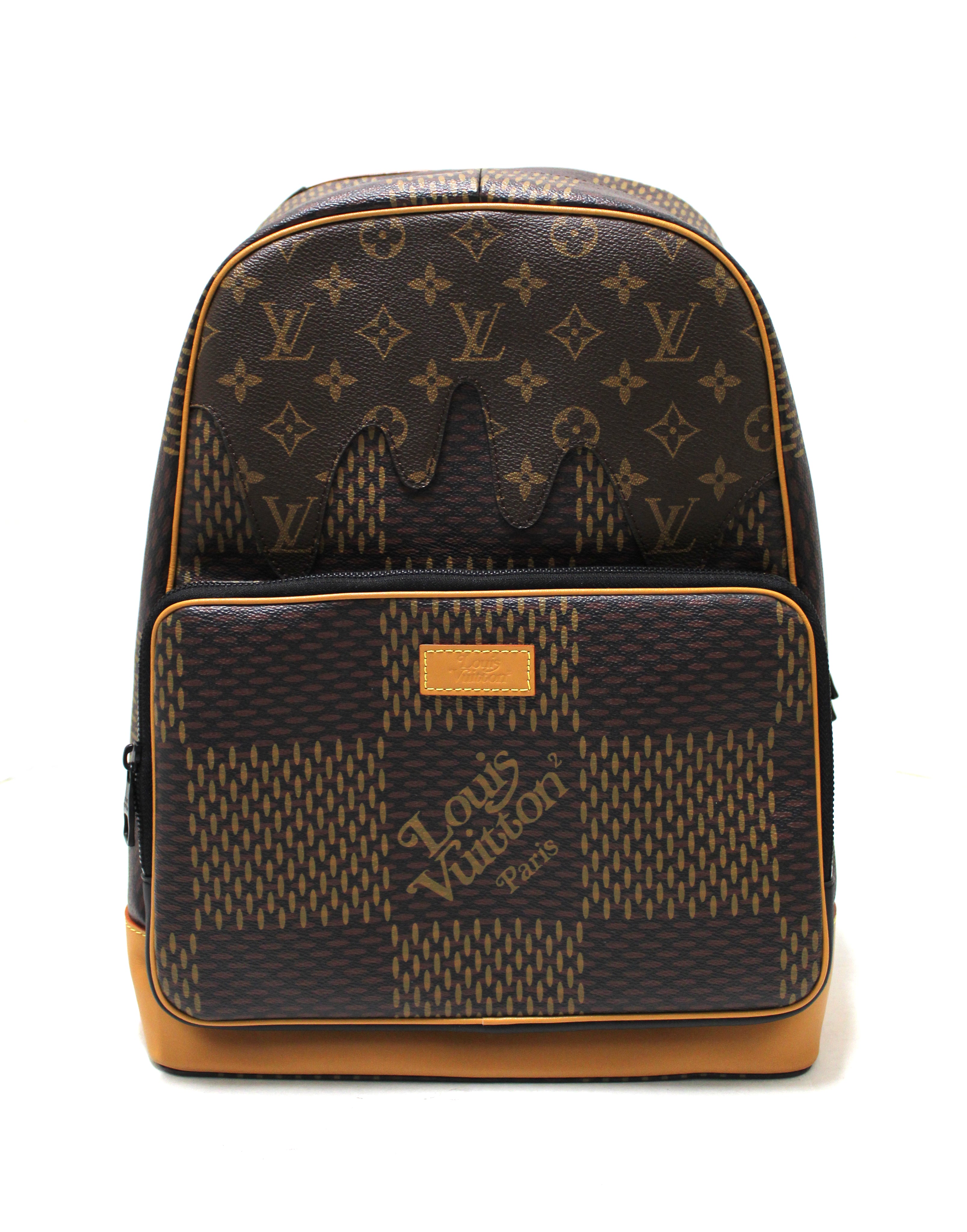 Louis Vuitton Brooklyn Brown Gold Plated Backpack Bag (Pre-Owned)