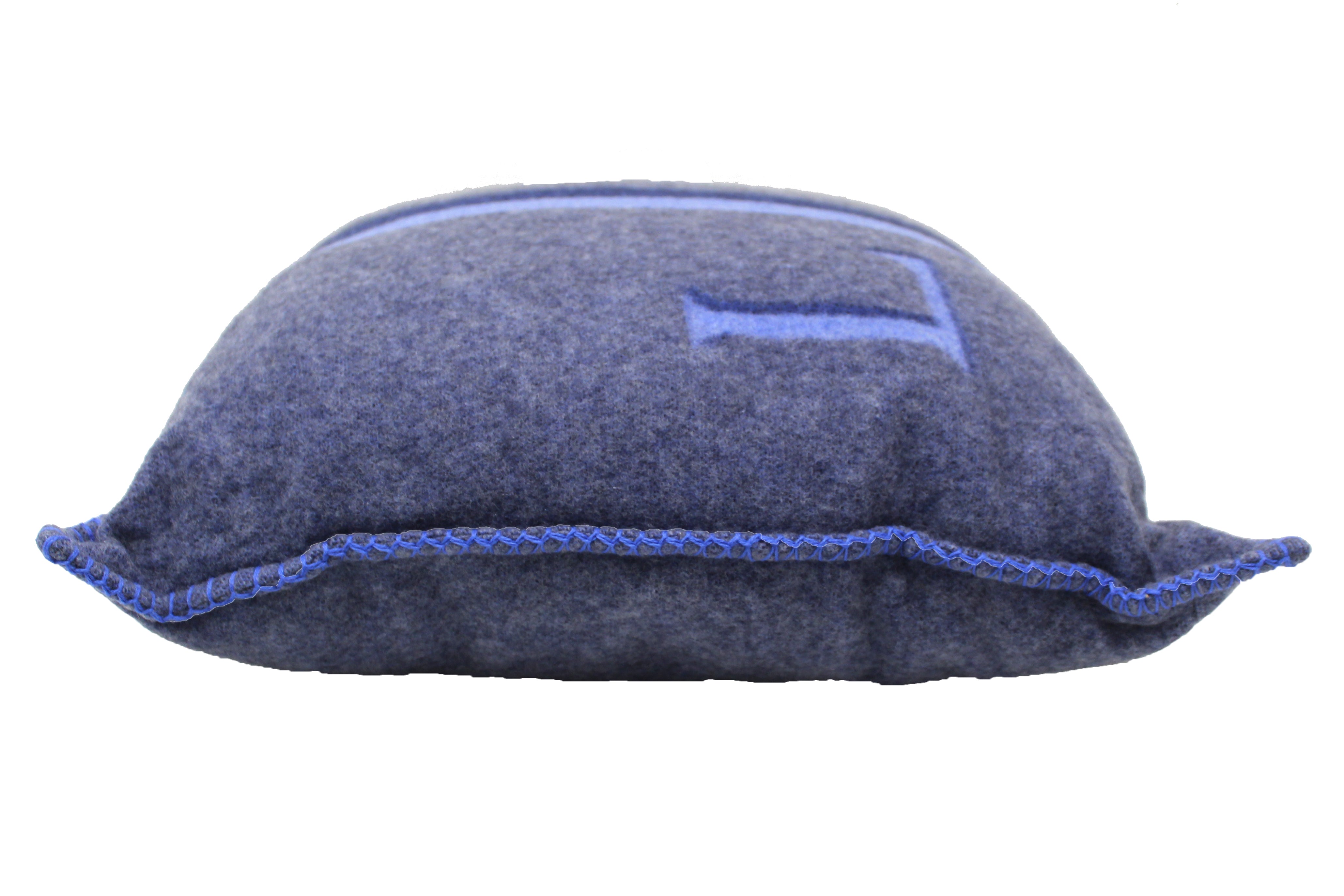 LOUIS VUITTON Logo Wool Cashmere Mix Pillow Cushion Brown Beige R99304