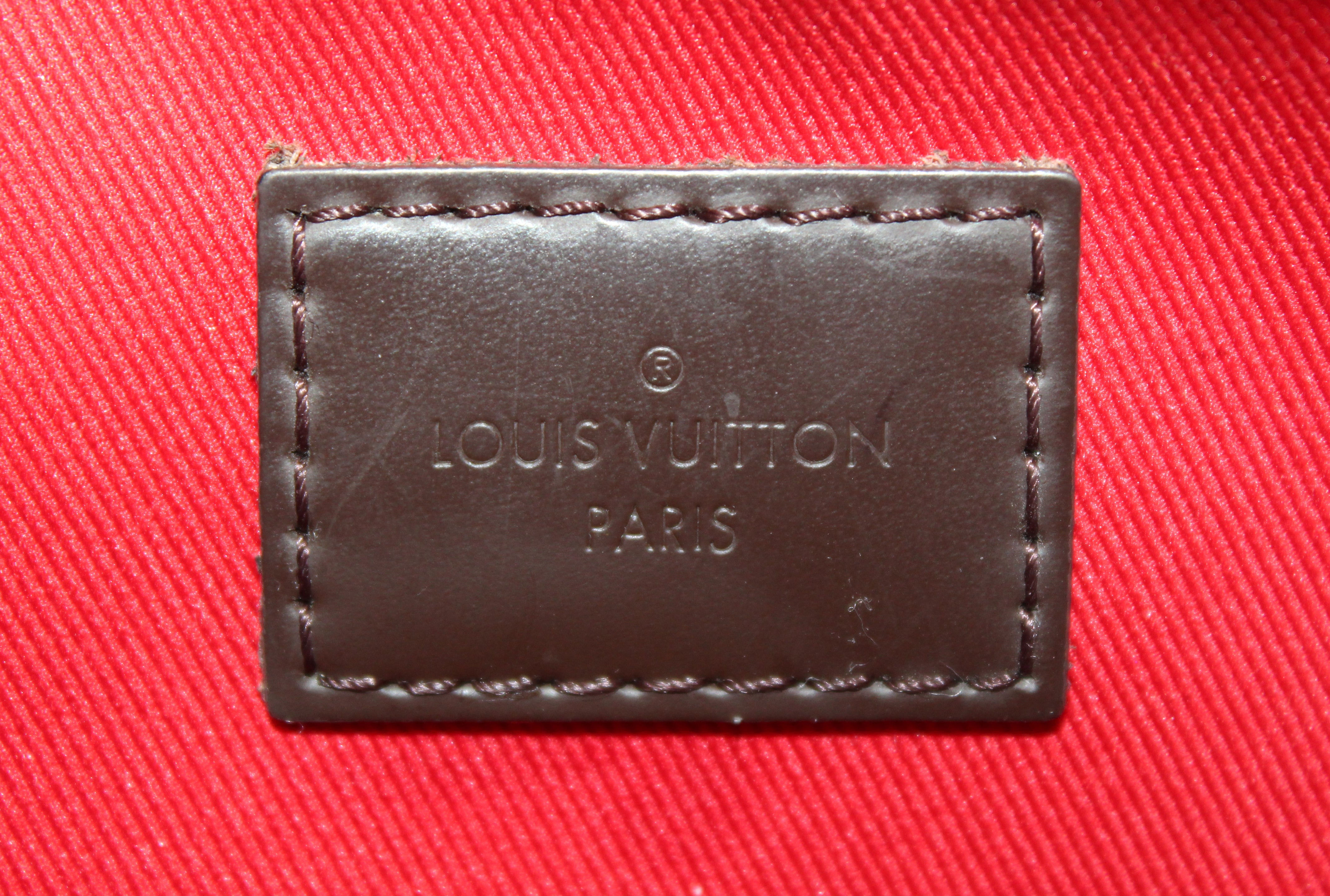 Authentic Louis Vuitton Damier Ebene Soth Bank Besace Messenger Bag