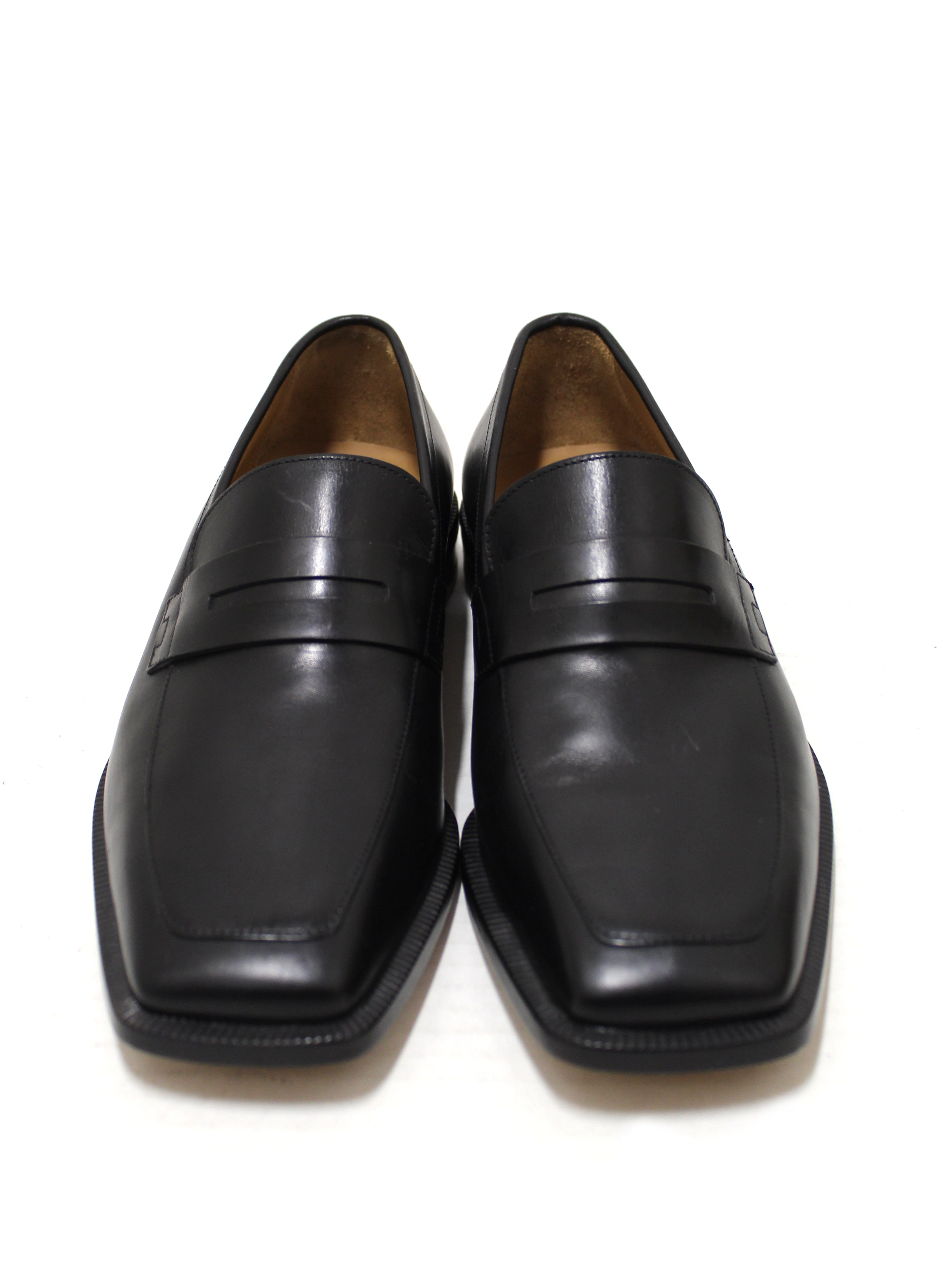 Authentic Louis Vuitton Men's Black Calf Leather Loafer Dress Shoes UK size 6 (US 7)