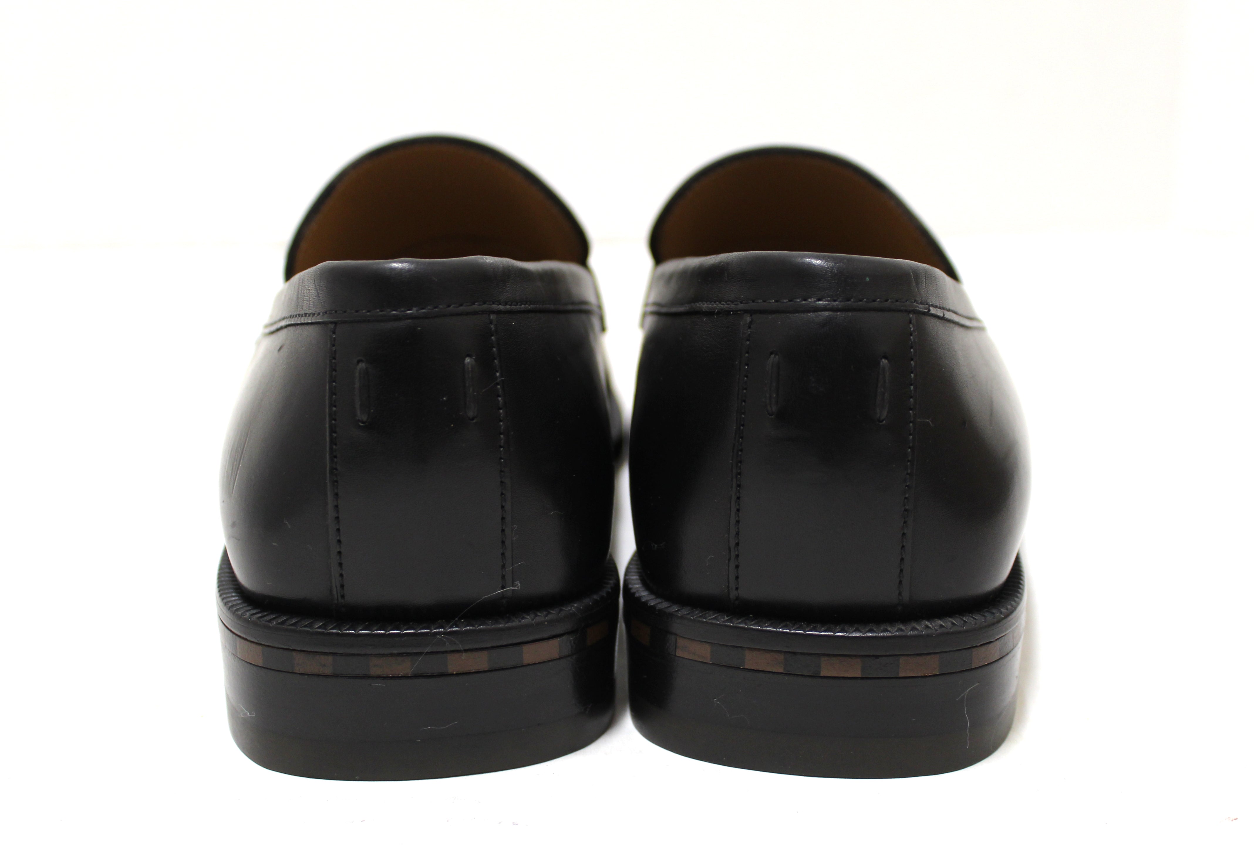 Leather flats Louis Vuitton Black size 6 UK in Leather - 36557426